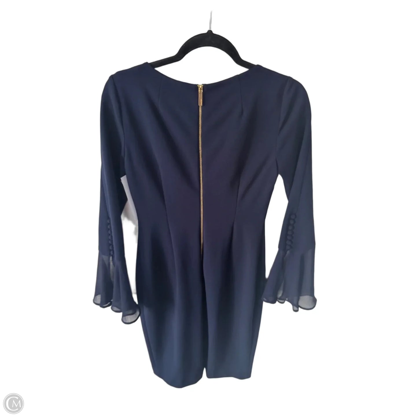 Dress Party Midi By Calvin Klein In Navy, Size: S