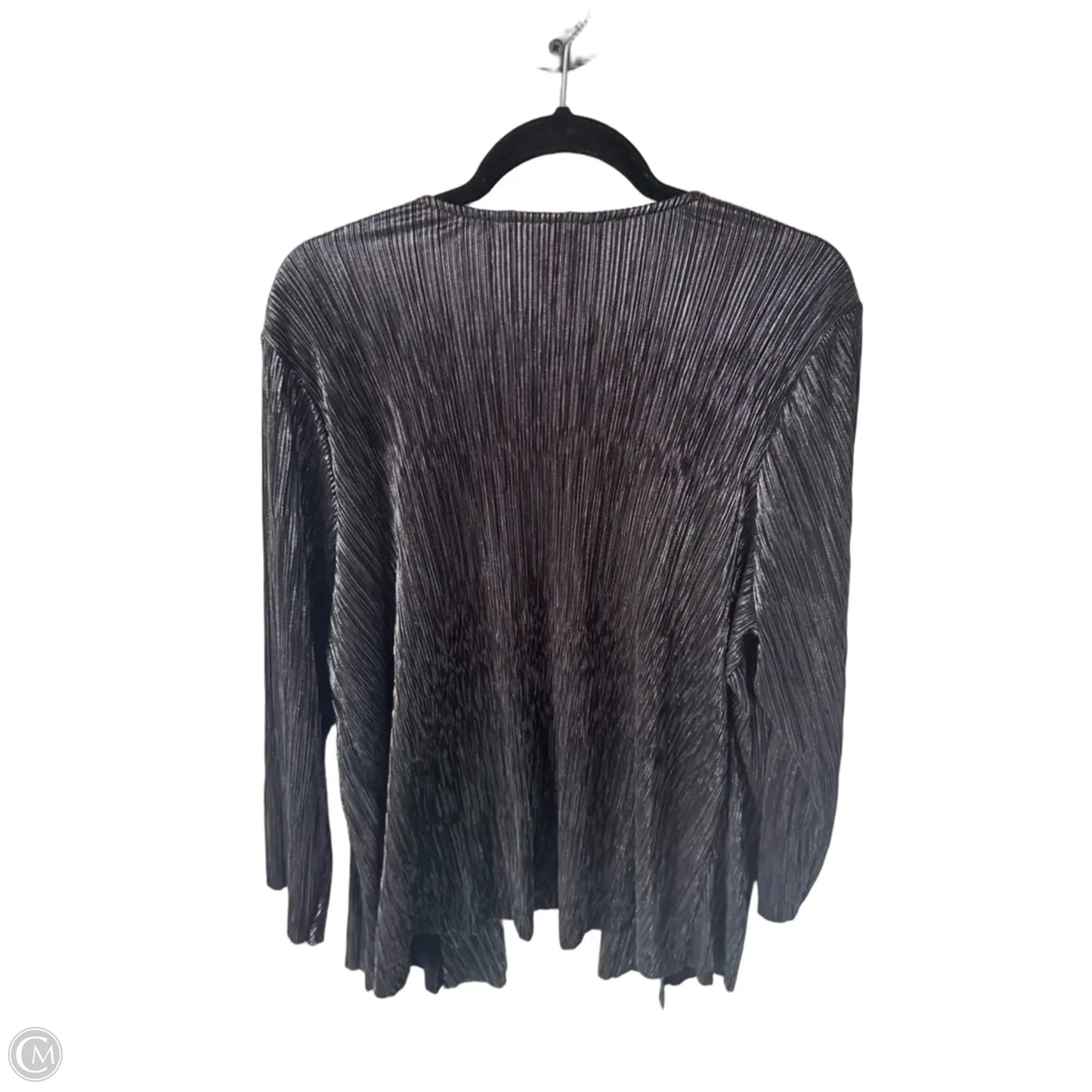 Cardigan By Cj Banks In Silver, Size: 3x