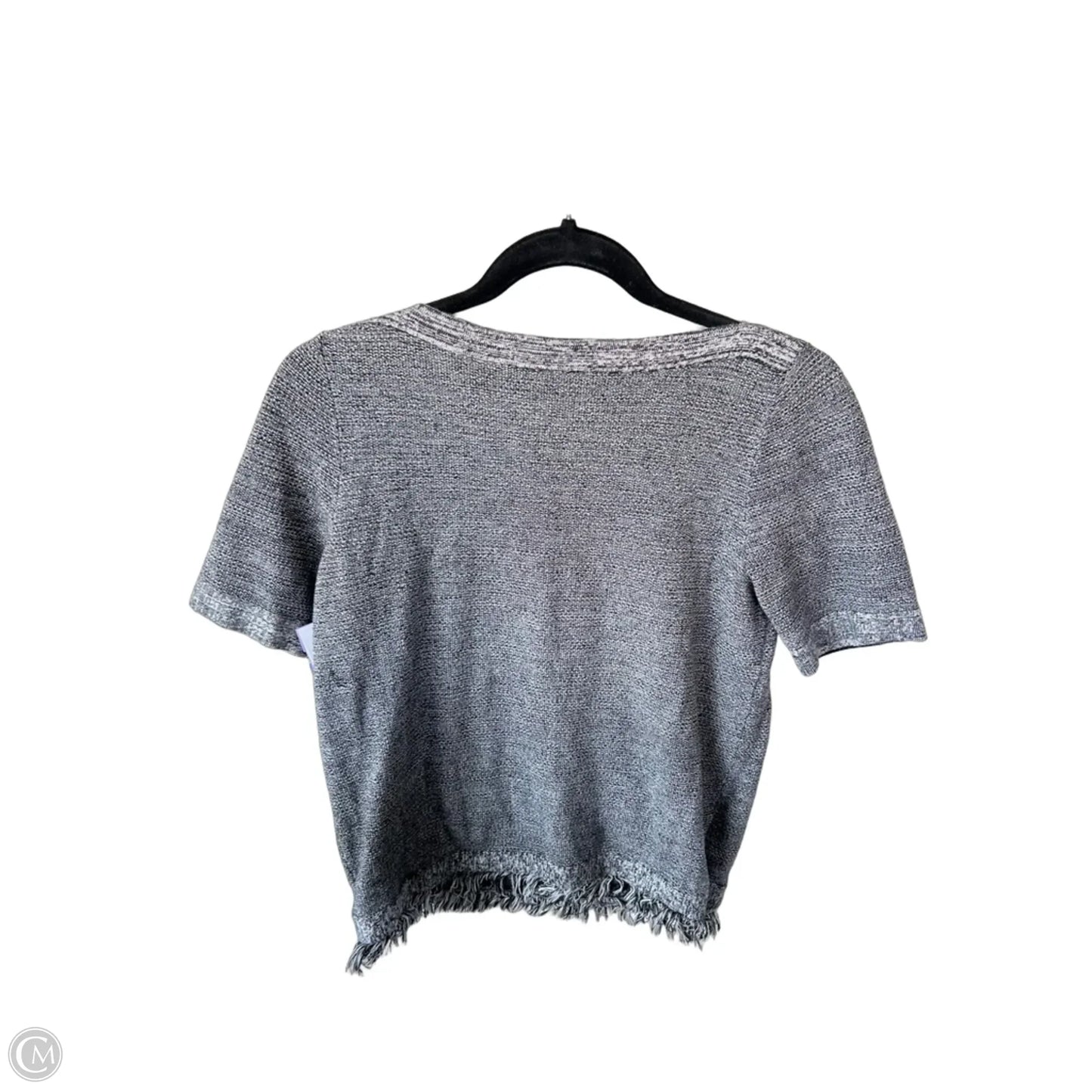 Sweater Short Sleeve By Talbots In Grey, Size: Sp