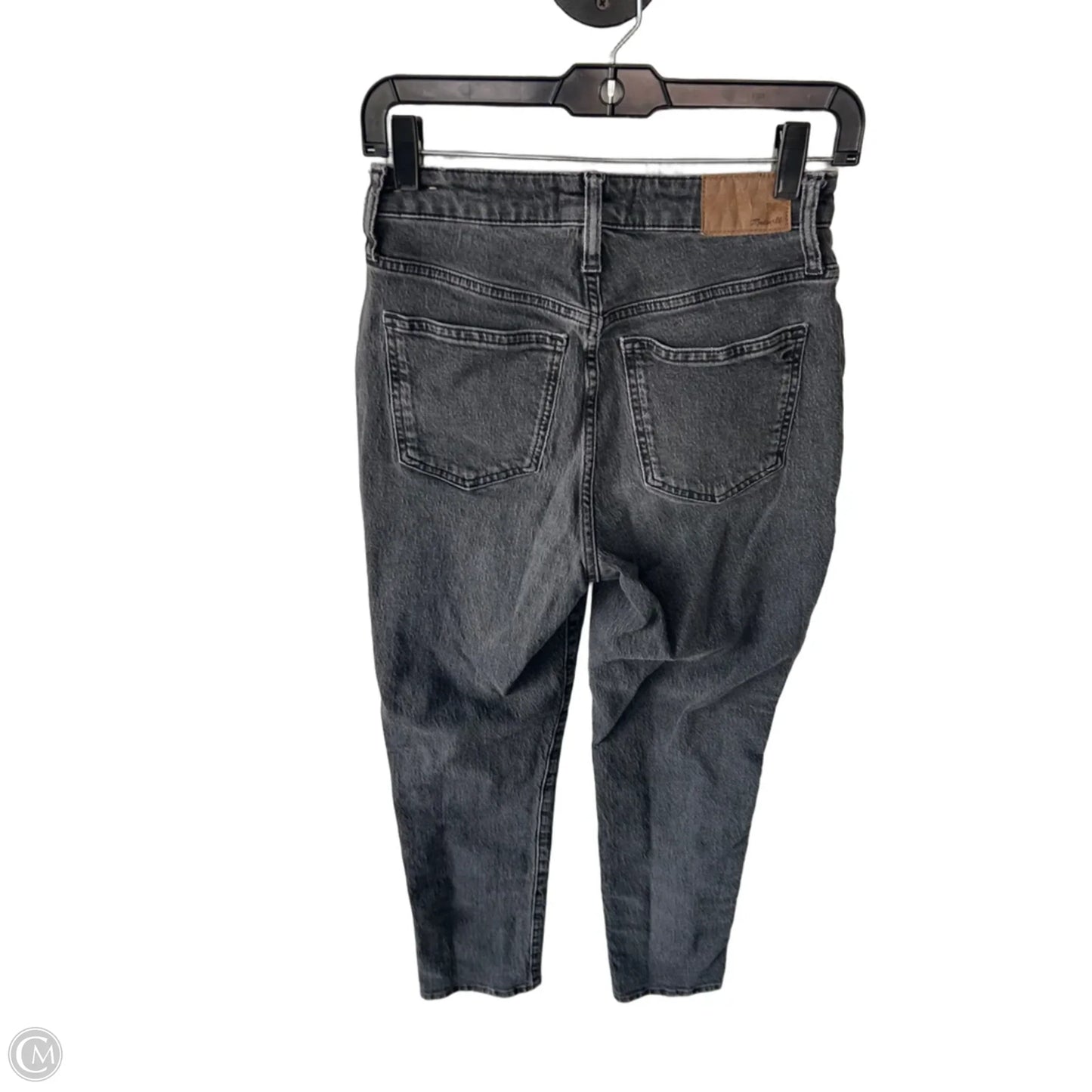 Jeans Straight By Madewell In Black Denim, Size: 2