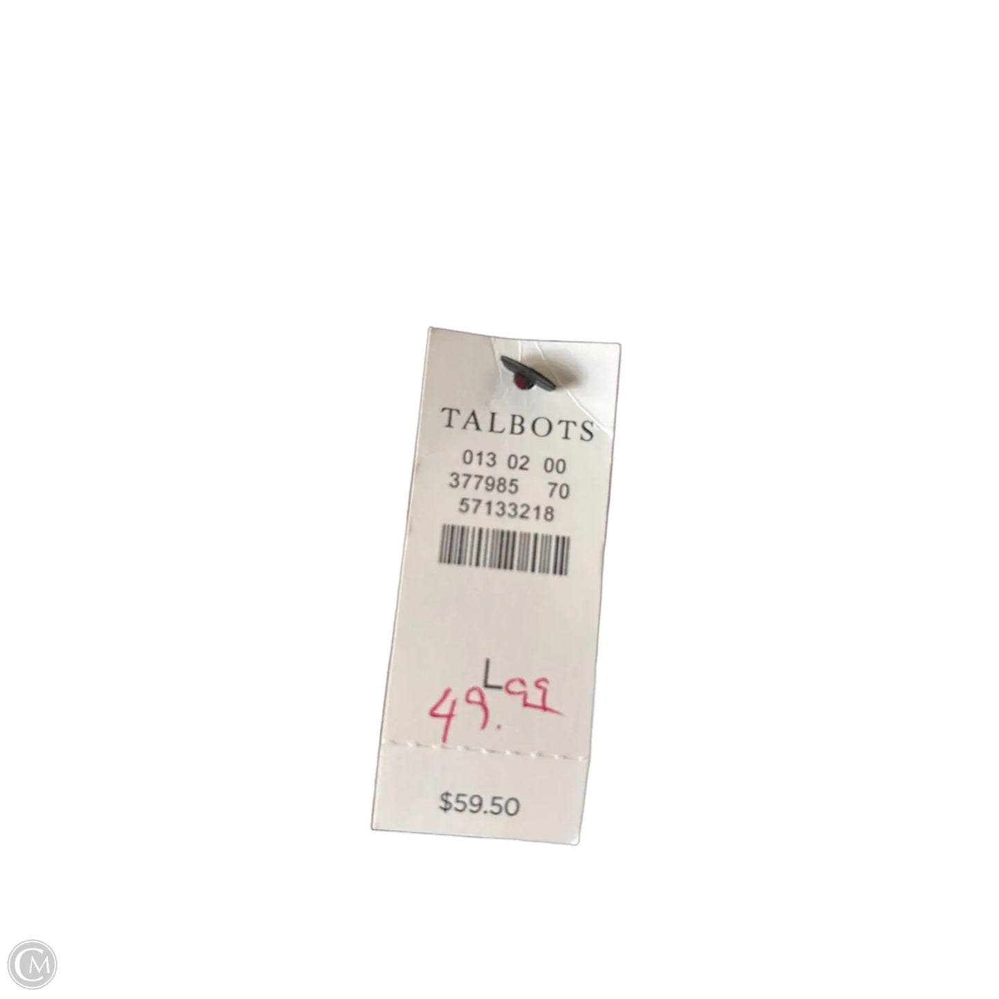 Top Sleeveless By Talbots In Black, Size: L