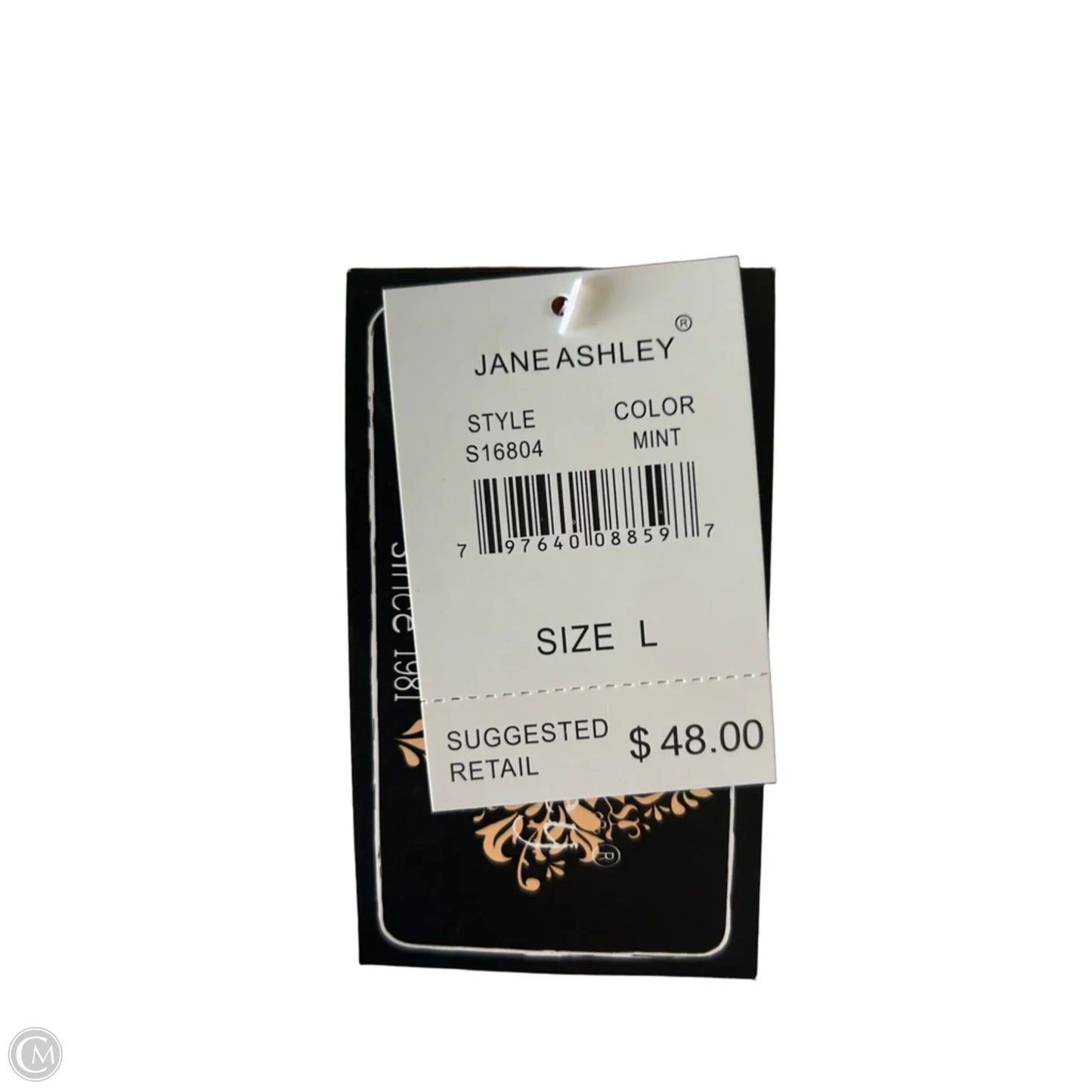 Jacket Puffer & Quilted By Jane Ashley In Green, Size: L