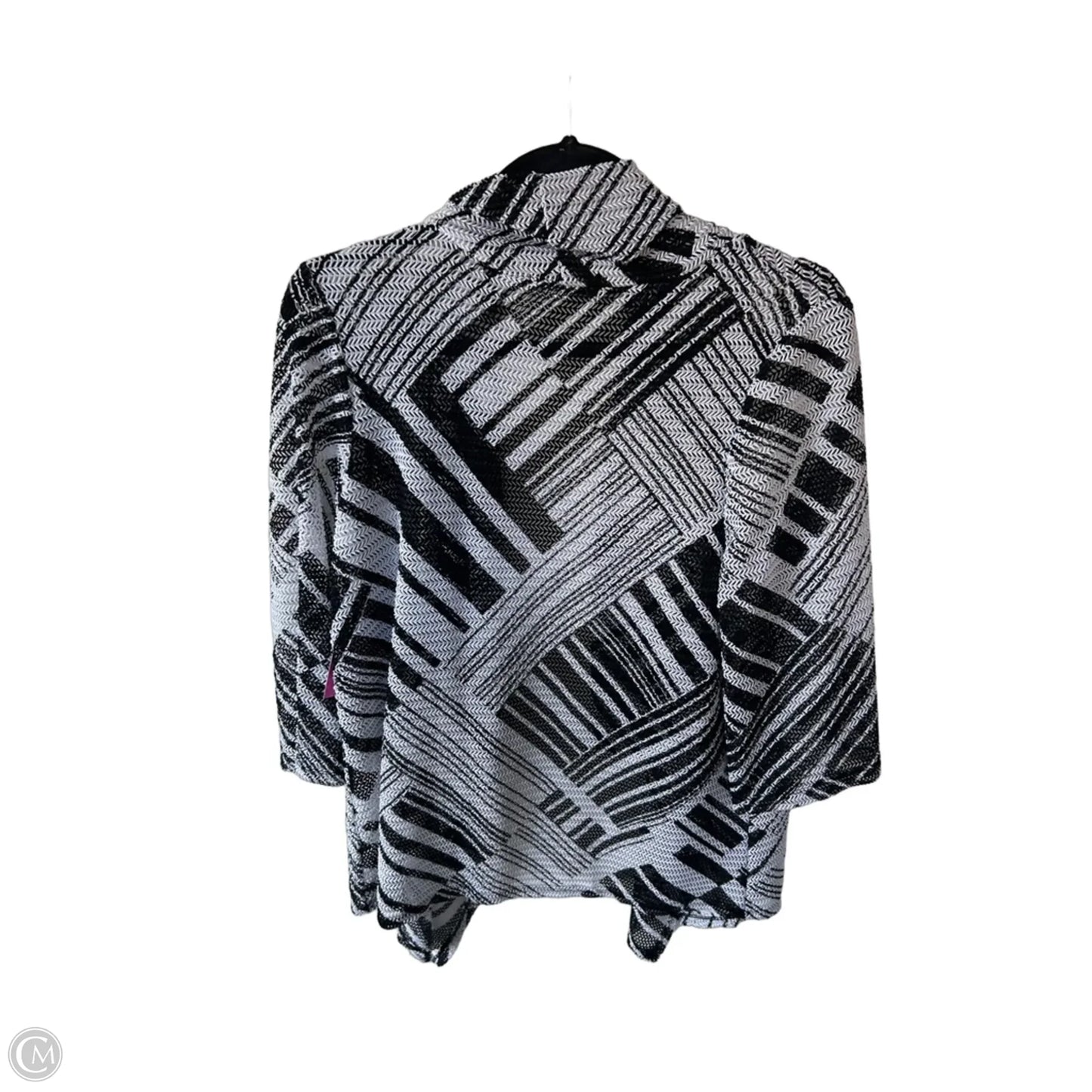Cardigan By Perseption Concept In Black & White, Size: Xl