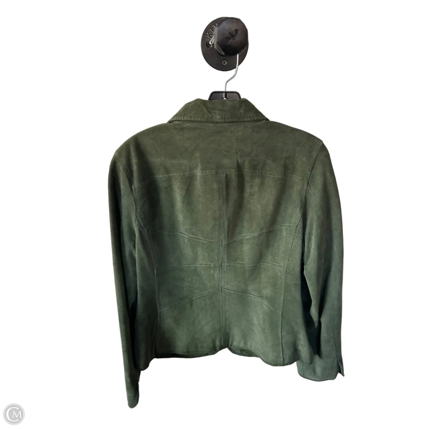 Jacket Leather By Cmc In Green, Size: M