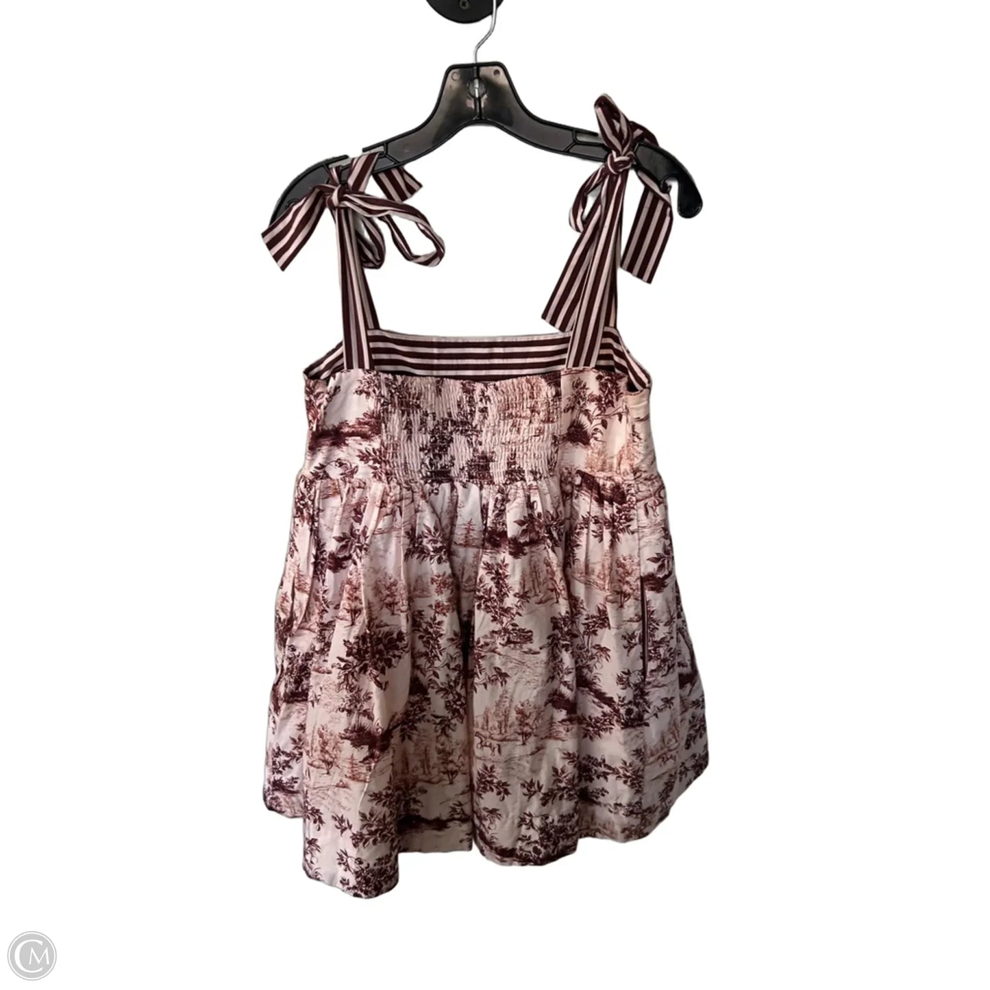 Dress Party Short By Maeve In Brown & Pink, Size: L