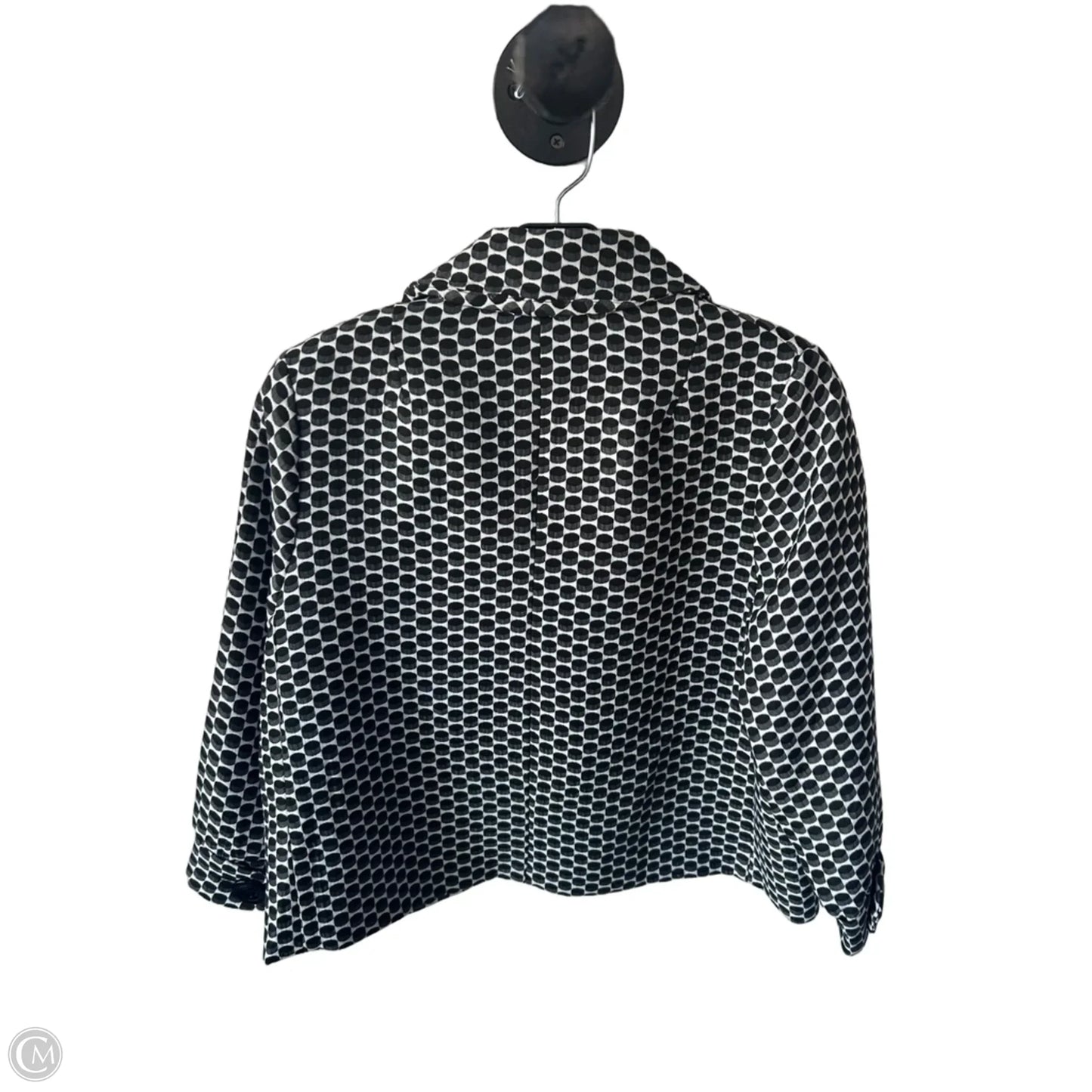 Blazer By Clothes Mentor In Black & Grey, Size: M
