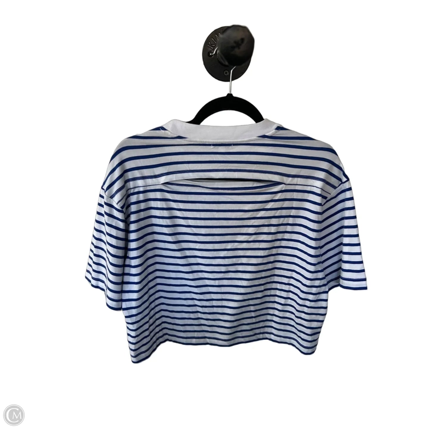 Top Short Sleeve By Pistola In Blue & White, Size: Xs