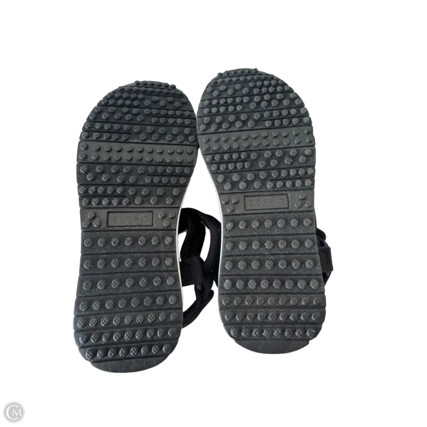 Sandals Flats By Esprit In Black & White, Size: 9