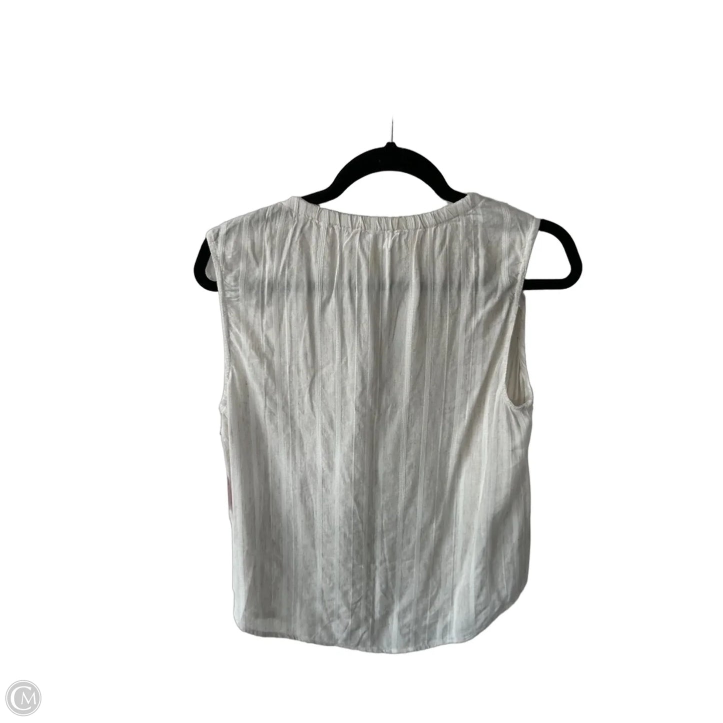Blouse Sleeveless By Bella Dahl In Tan & White, Size: S