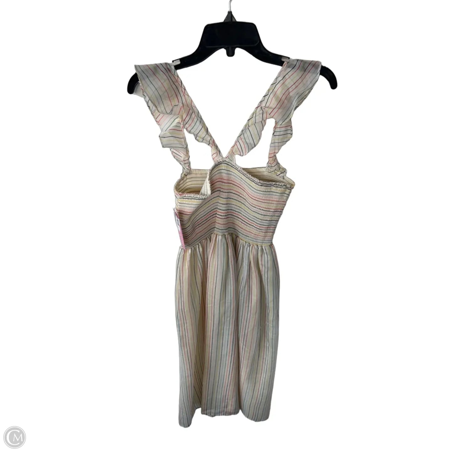 Dress Casual Midi By Madewell In Rainbow Print, Size: M