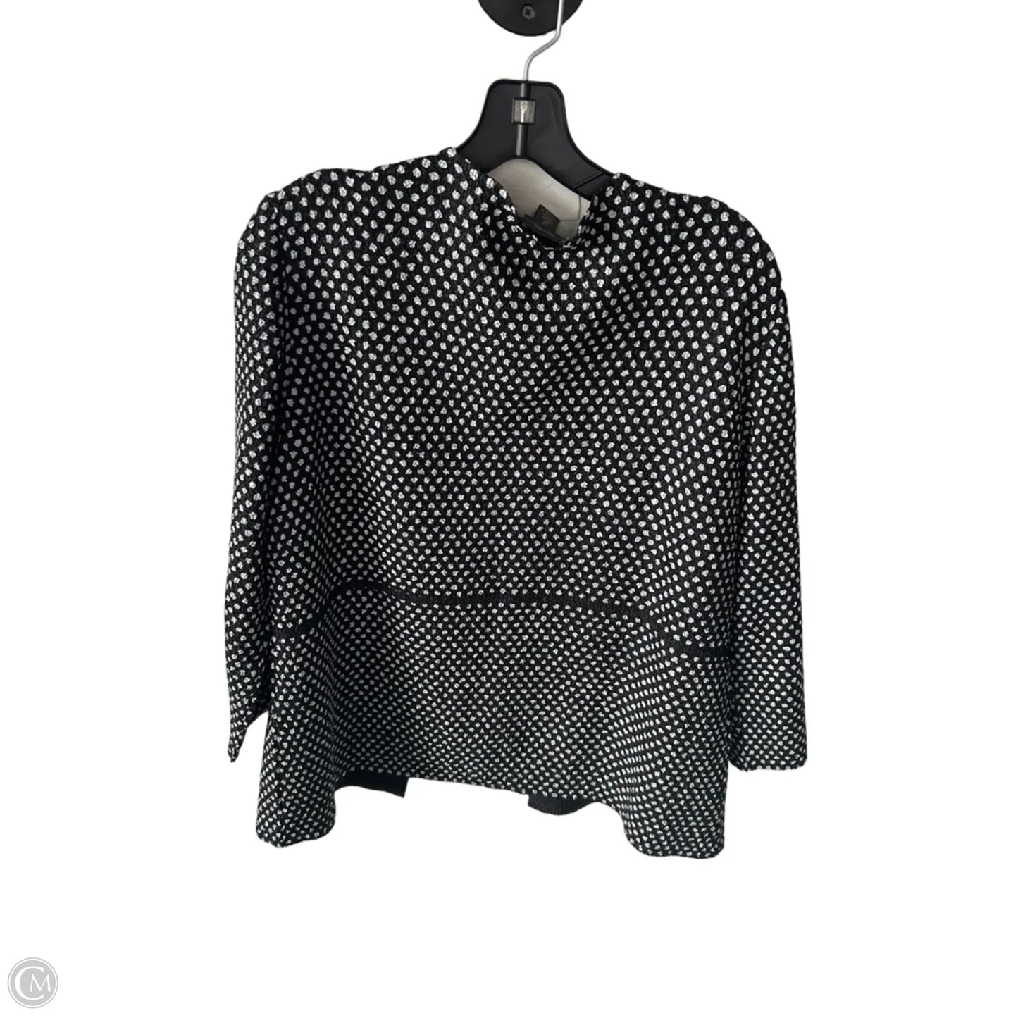 Jacket Other By Chicos In Black & White, Size: L