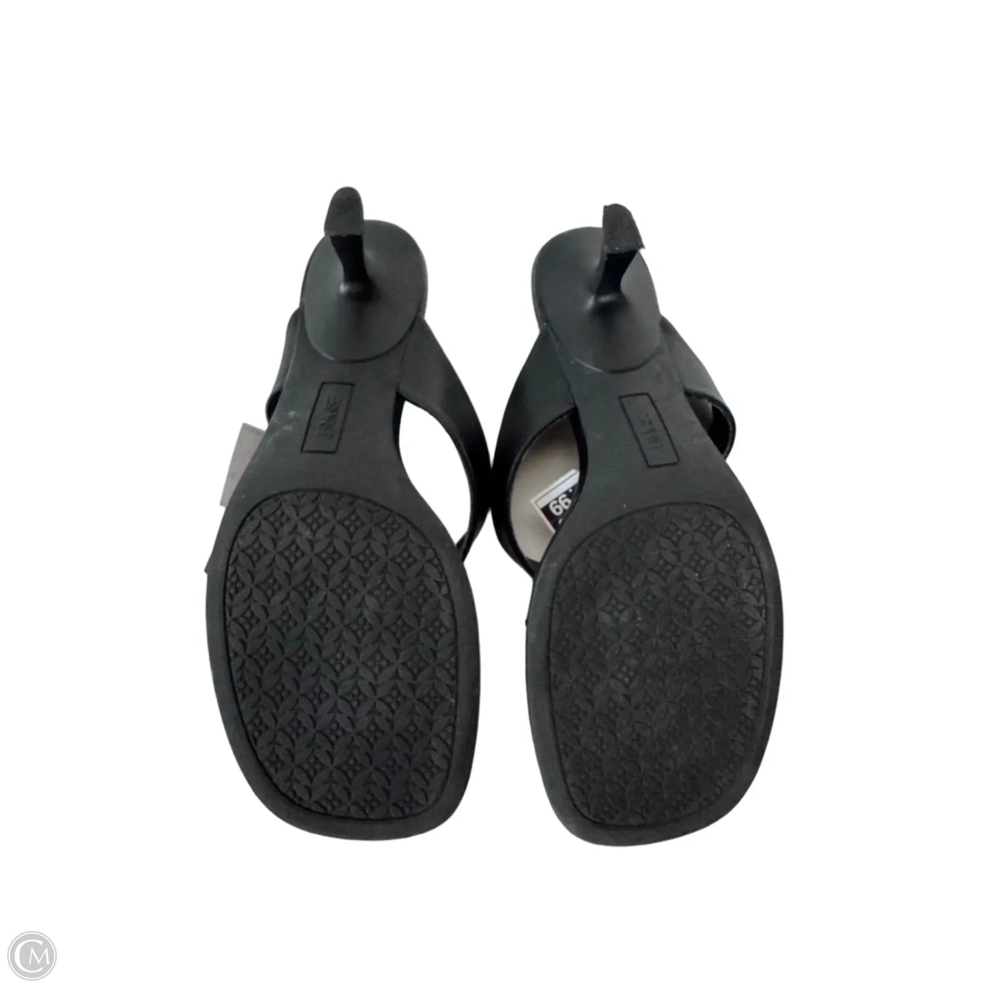 Sandals Heels Kitten By Esprit In Black, Size: 10