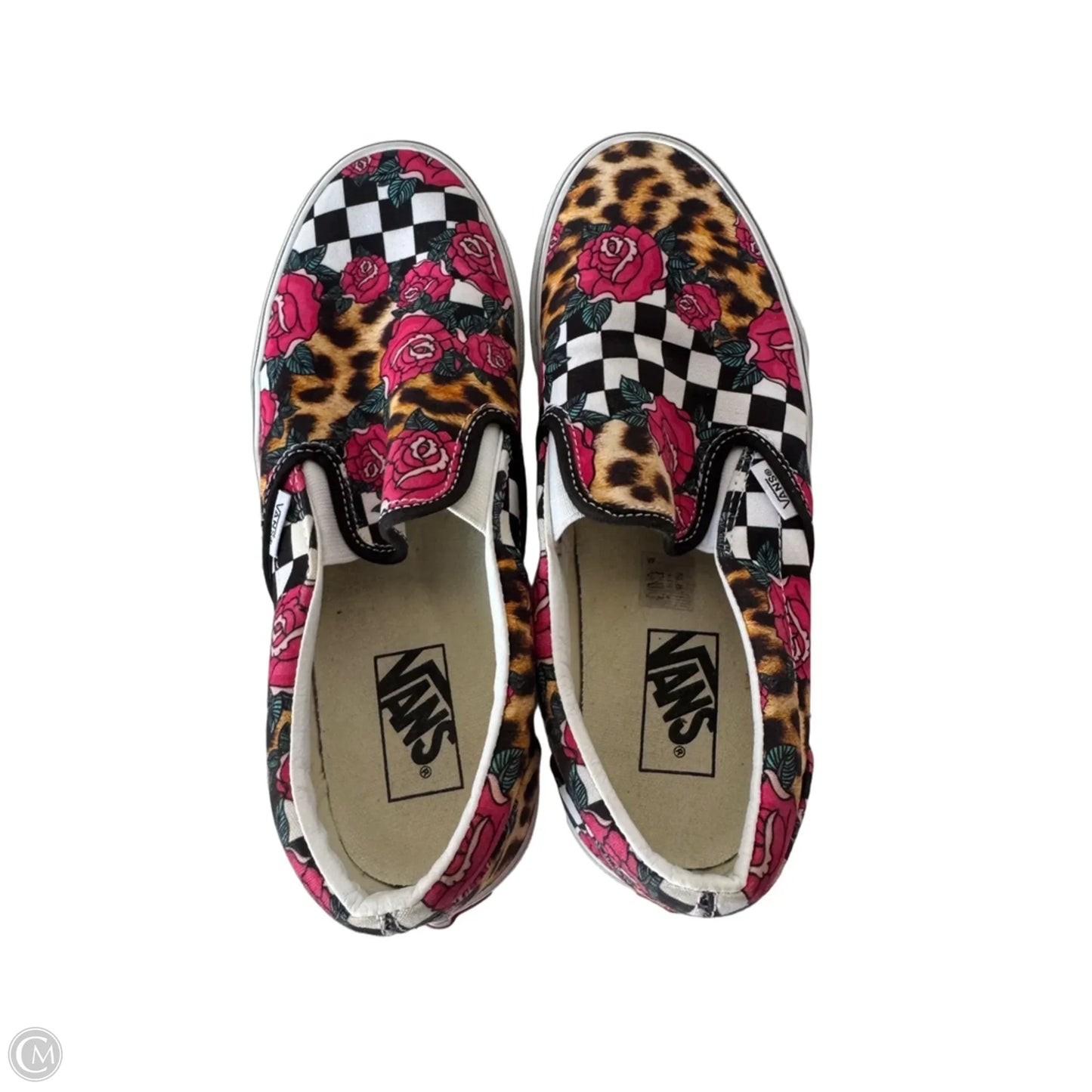 Shoes Sneakers By Vans In Black & Red, Size: 9.5