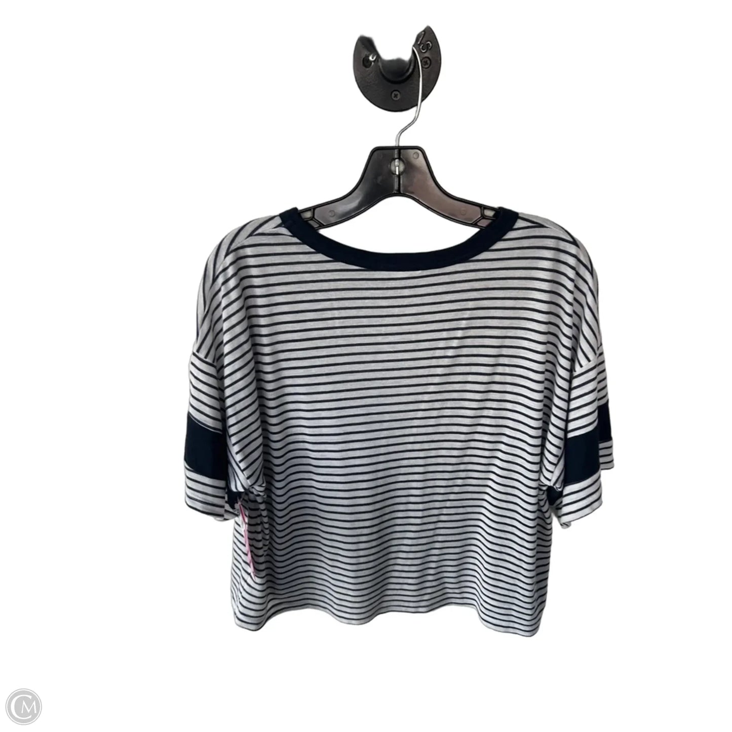 Top Short Sleeve By Sundry In Blue & White, Size: M