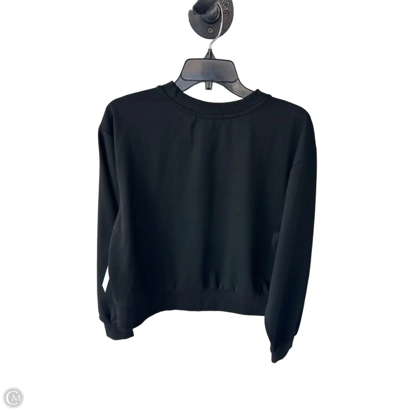 Sweatshirt Crewneck By Clothes Mentor In Black & White, Size: L