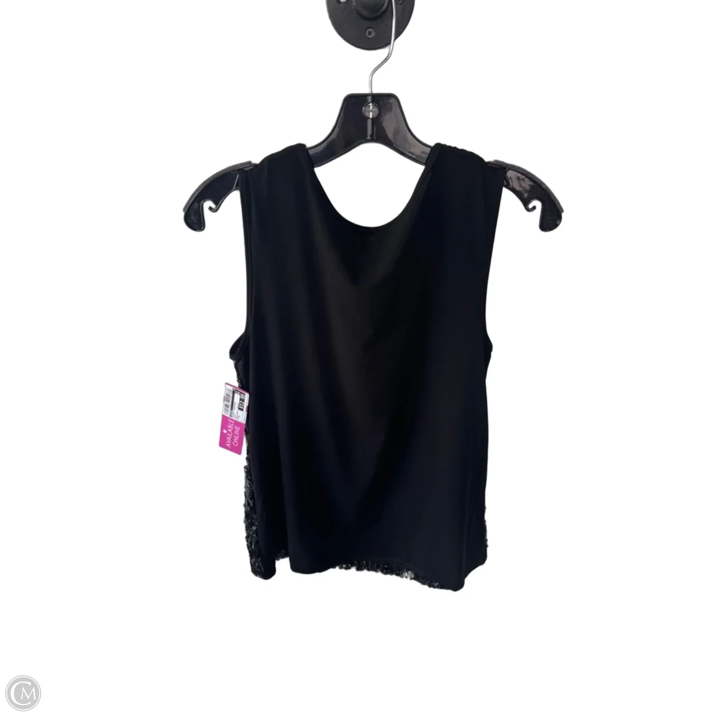Blouse Sleeveless By George In Black, Size: M