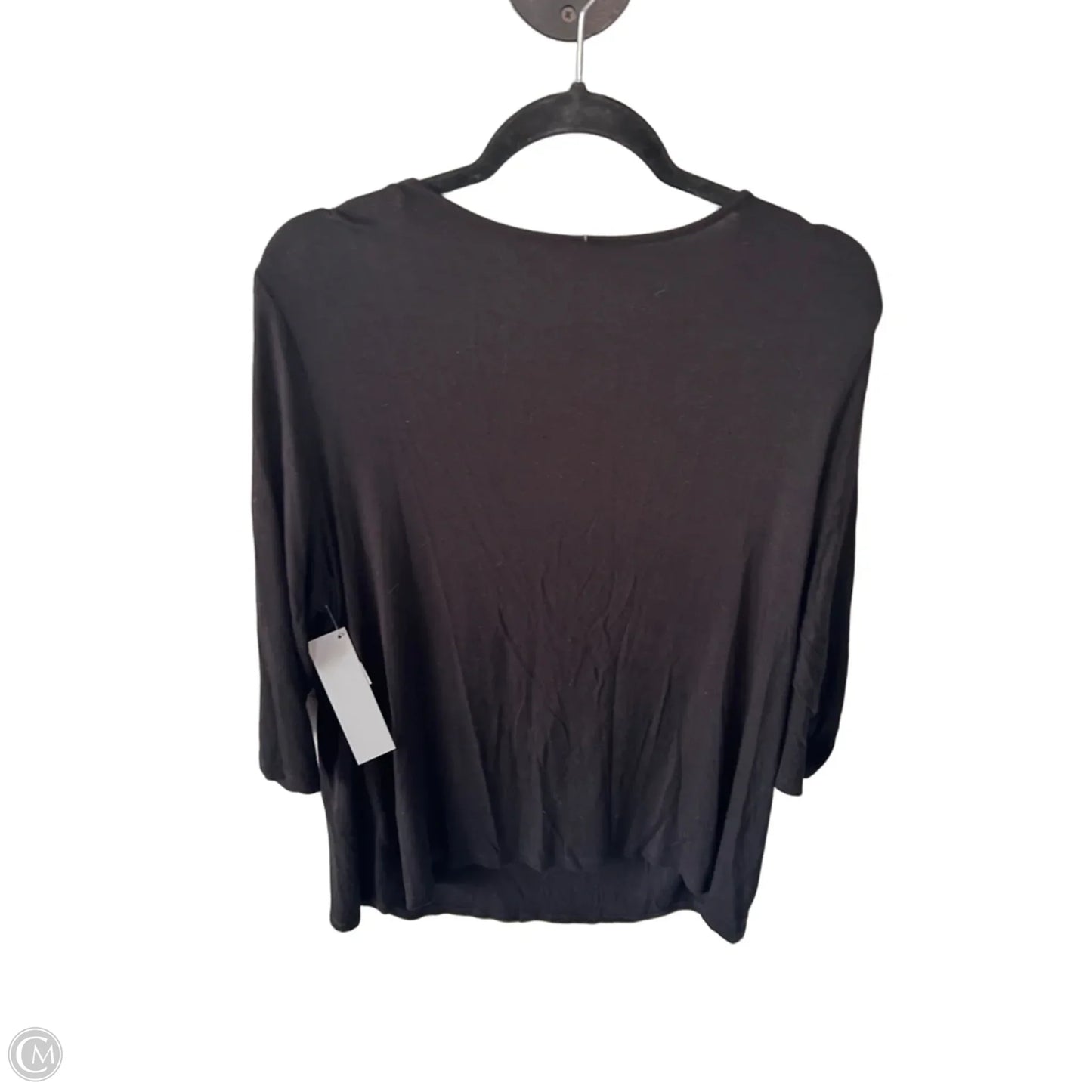Top 3/4 Sleeve By Avenue In Black, Size: 1x