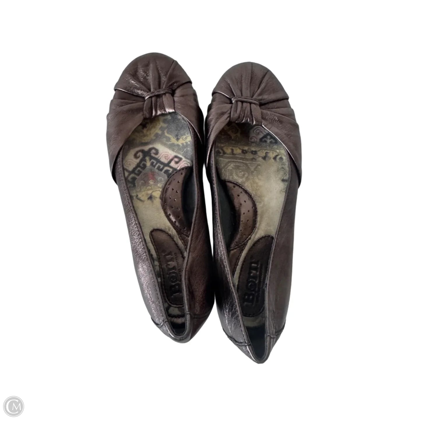 Shoes Flats By Born In Bronze, Size: 6