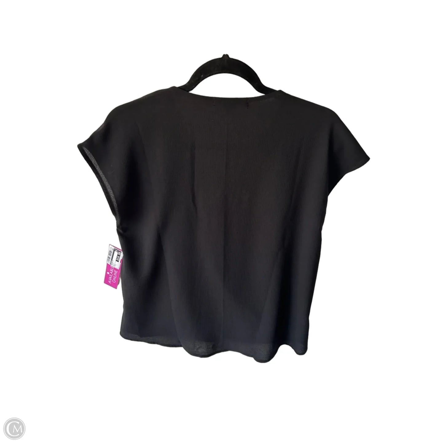 Blouse Short Sleeve By Gibson In Black, Size: S