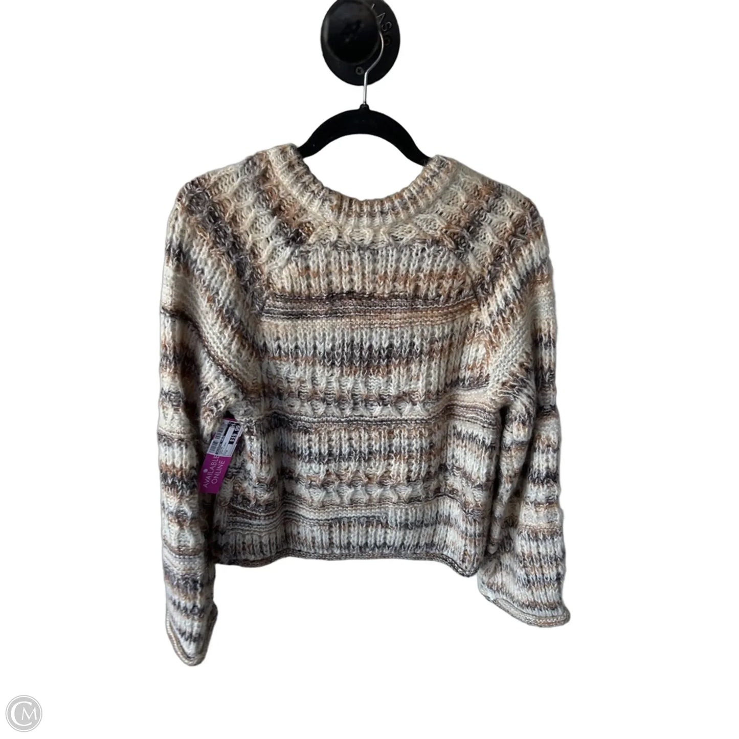 Sweater By Universal Thread In Brown & Cream, Size: M