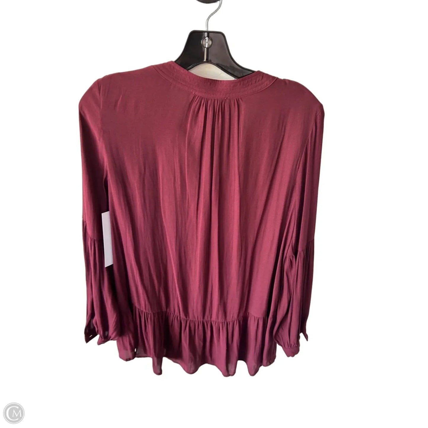 Blouse Long Sleeve By Ro & De In Red, Size: S