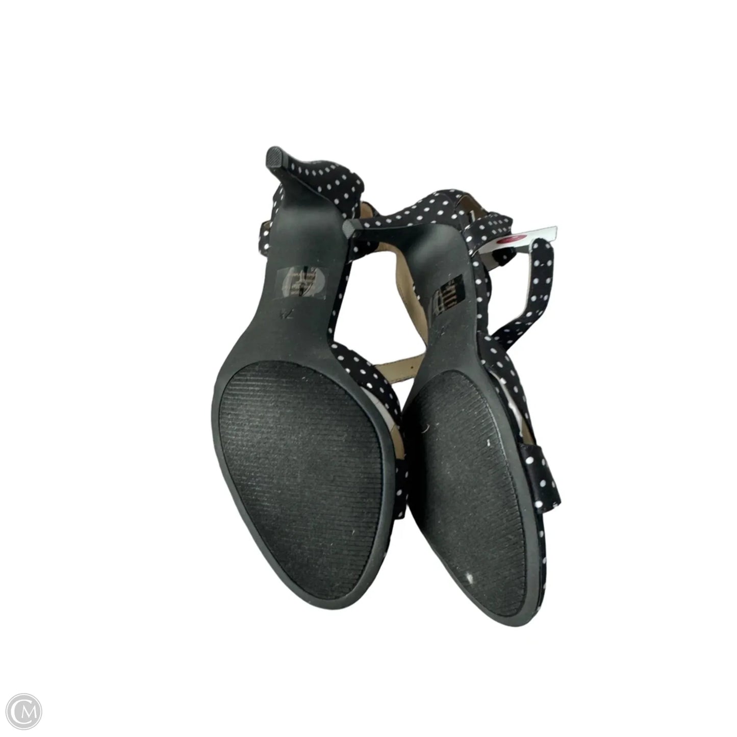 Sandals Heels Stiletto By Clothes Mentor In Black & White, Size: 7.5