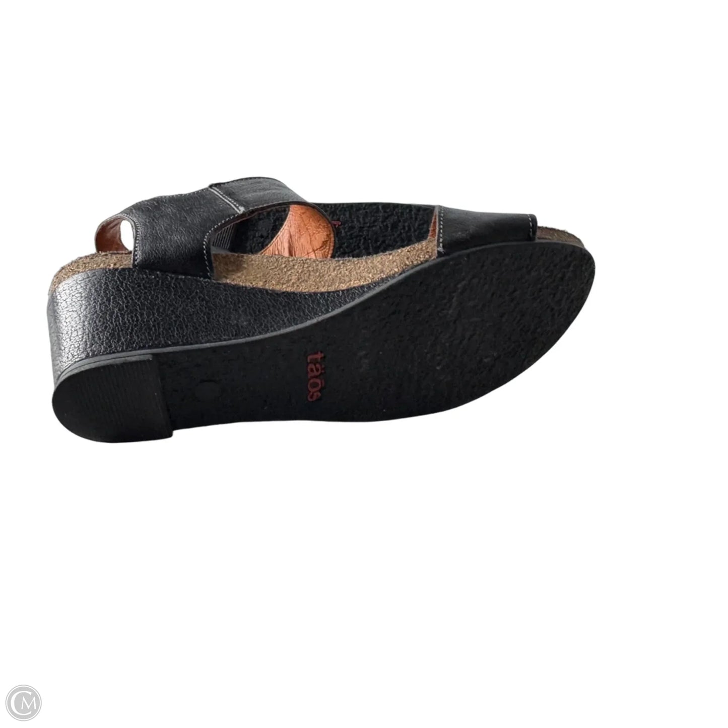 Sandals Heels Wedge By Taos In Black, Size: 7.5