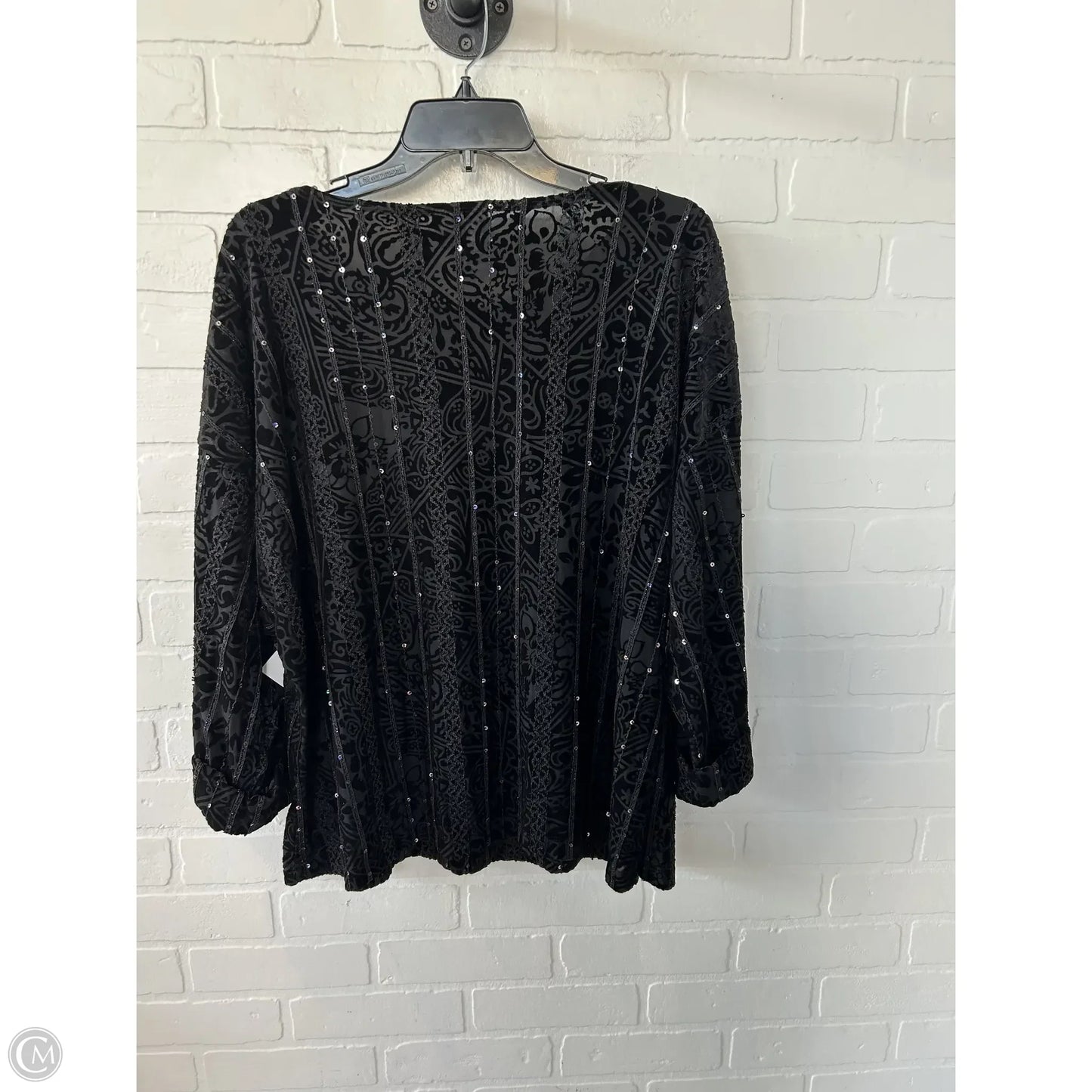 Top Long Sleeve By Coldwater Creek In Black, Size: Xl