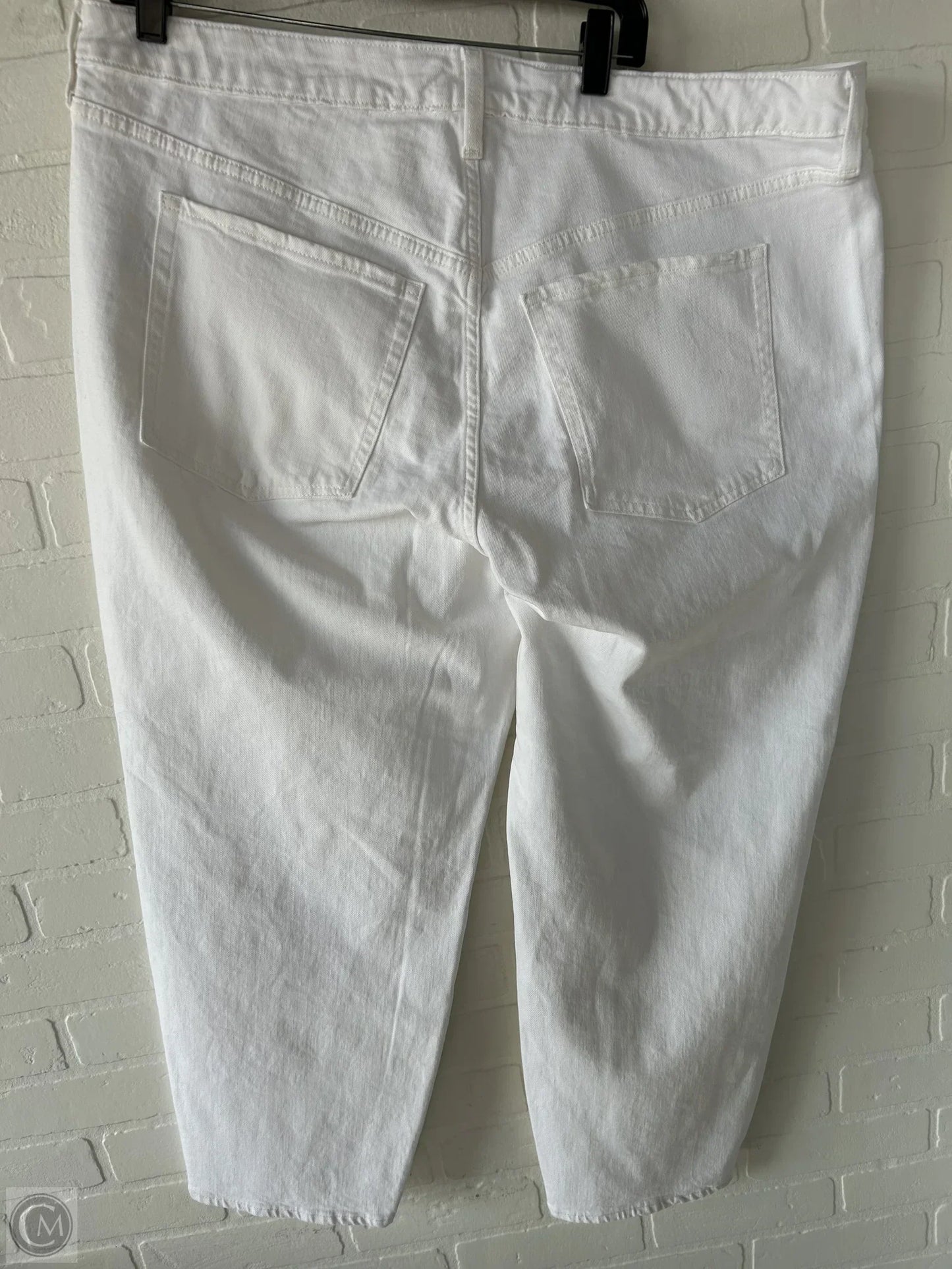 Jeans Straight By Old Navy In White Denim, Size: 20