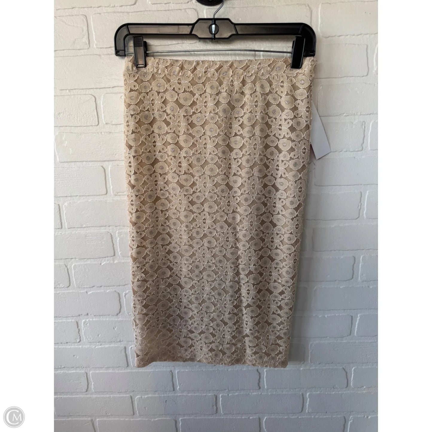 Skirt Midi By Hip In Gold, Size: 4