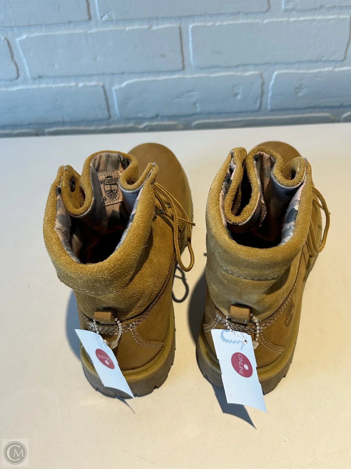 Boots Ankle Flats By Timberland In Tan, Size: 6