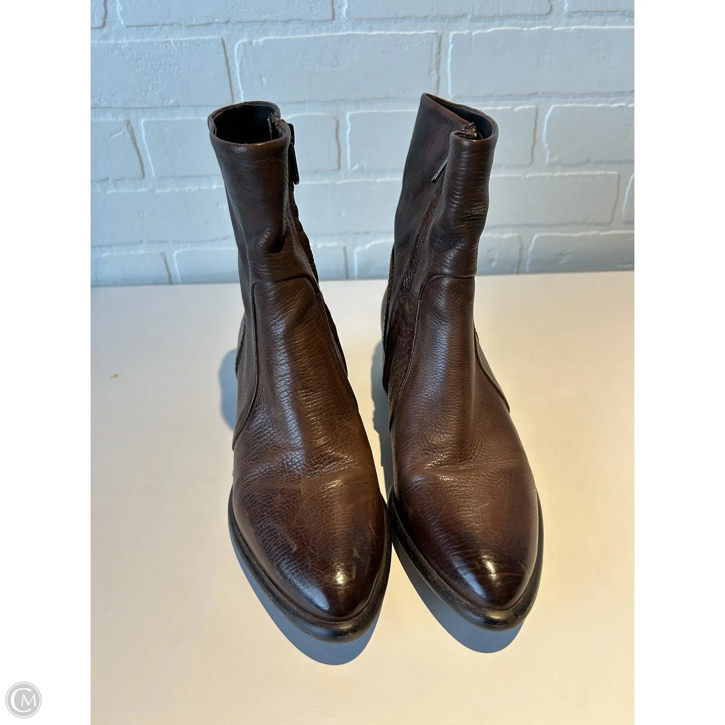 Boots Ankle Flats By Sam Edelman In Brown, Size: 7.5