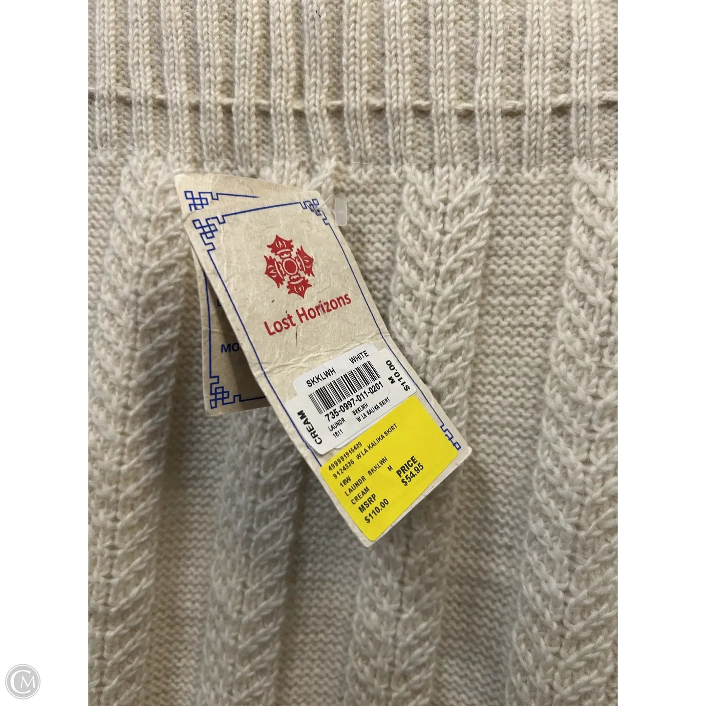 Skirt Mini & Short By LOST HORIZONS In Cream & Red, Size: 8