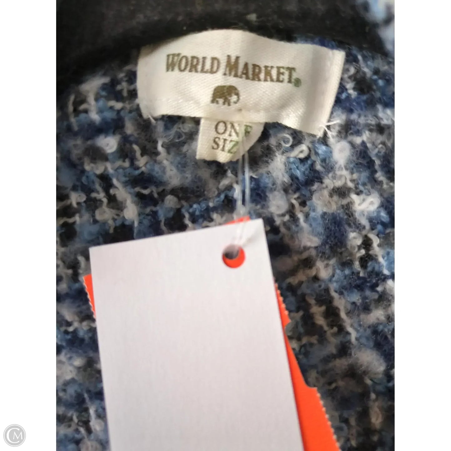 Poncho By World Market In Blue, Size: Osfm