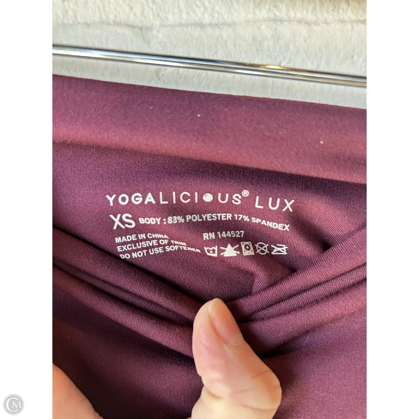 Athletic Leggings By Yogalicious In Red, Size: 0