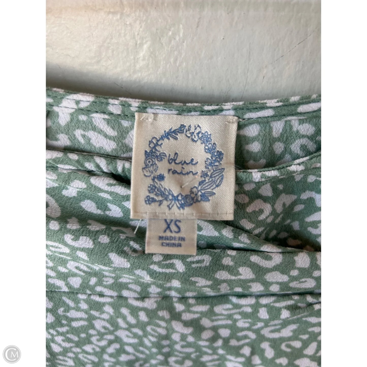 Skirt Mini & Short By Blue Rain In Green & White, Size: 0