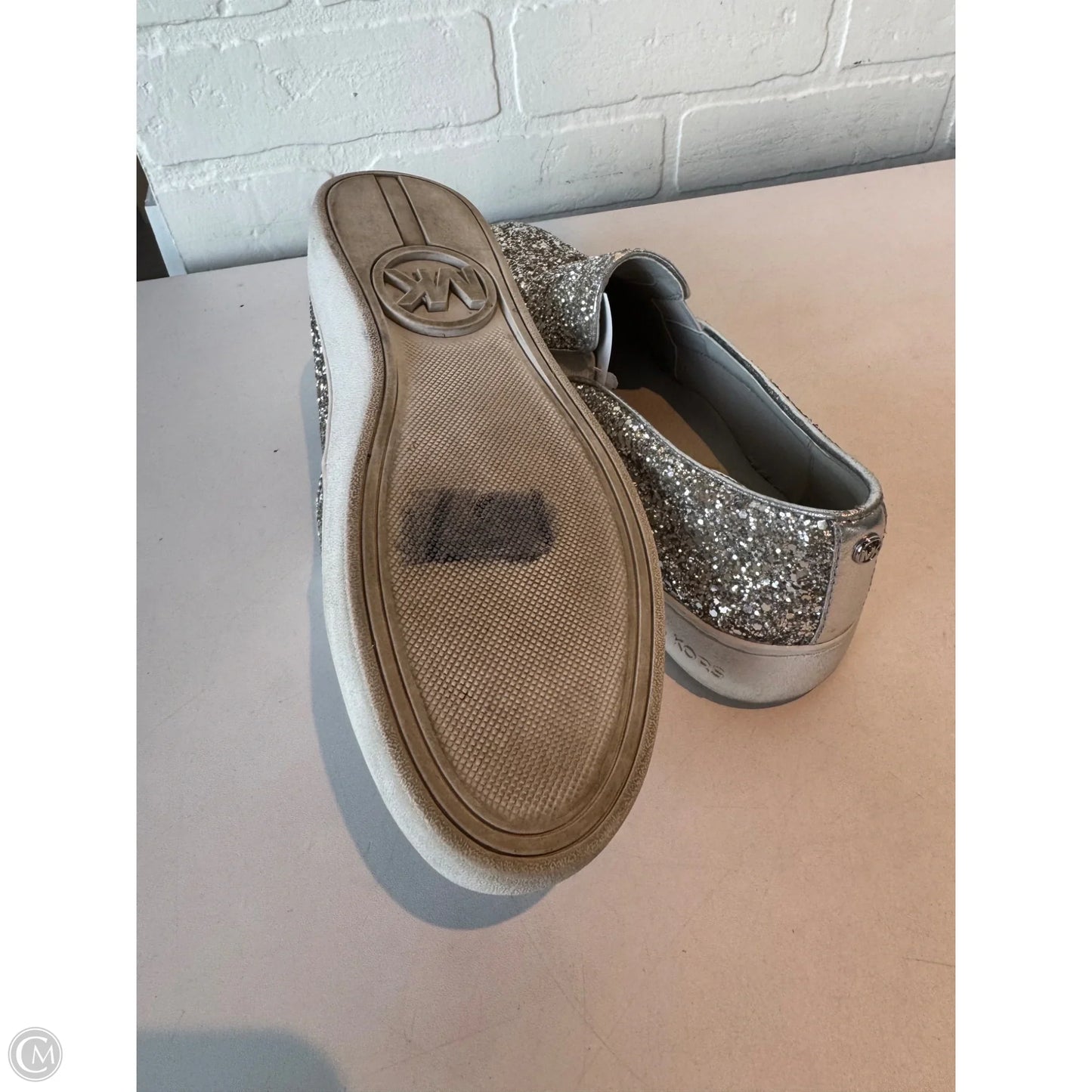 Shoes Flats By Michael By Michael Kors In Silver, Size: 7