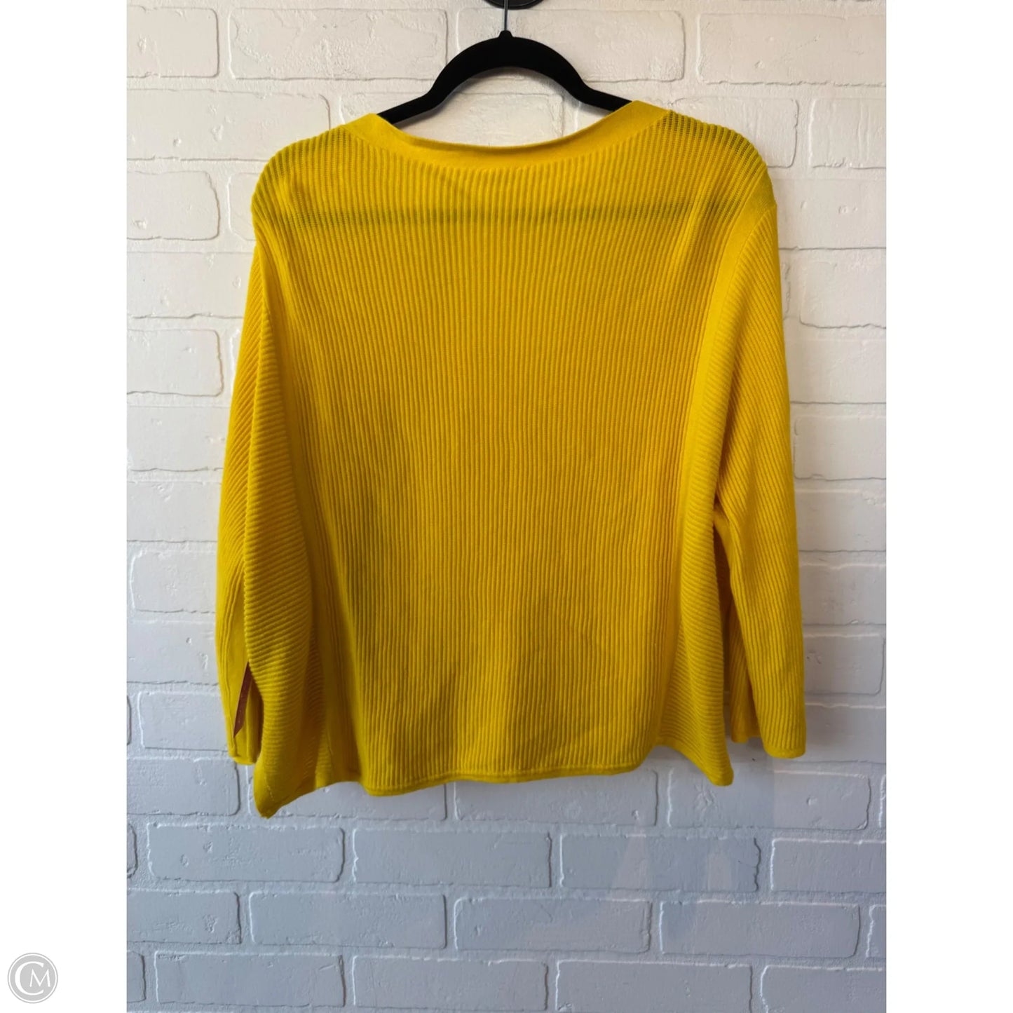 Sweater Cardigan By Cabi In Yellow, Size: S