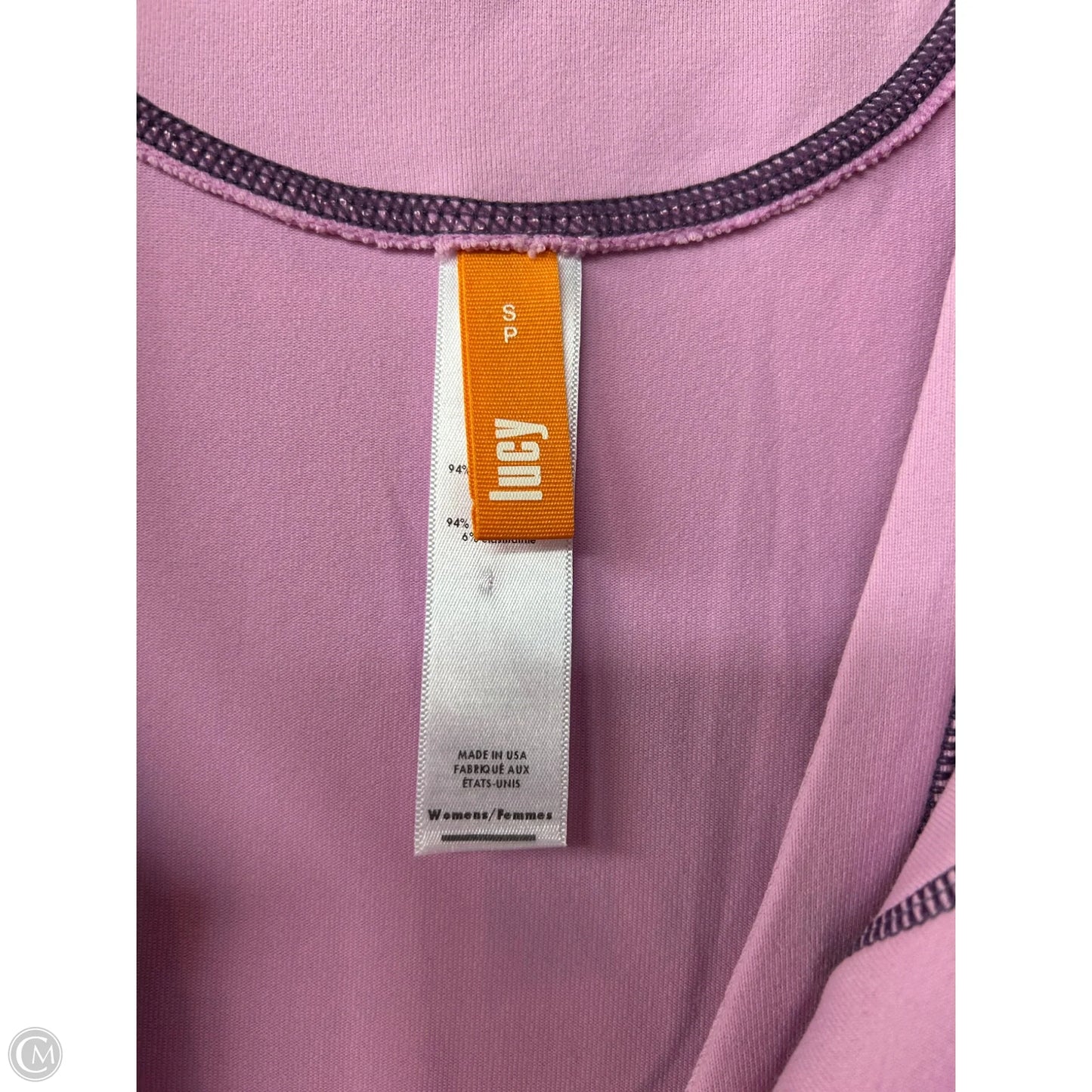 Athletic Tank Top By Lucy In Purple, Size: S