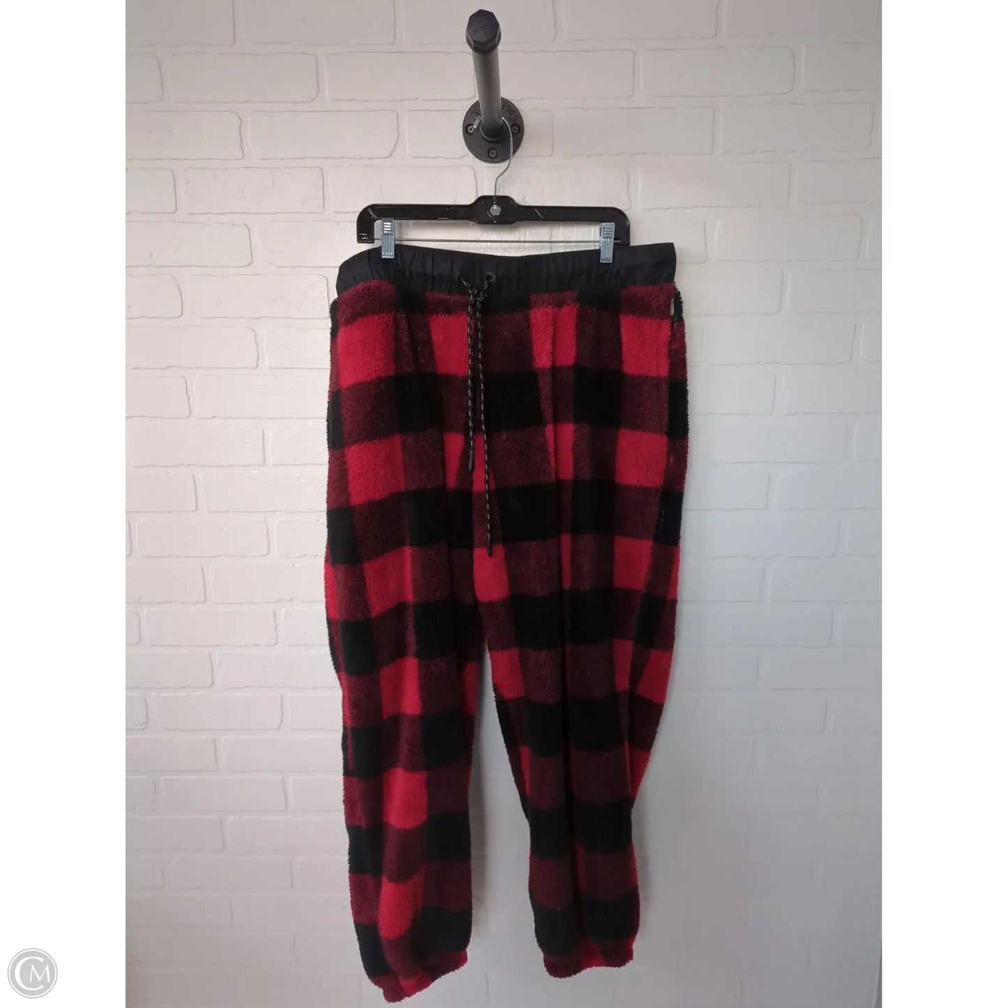 Pajama Pants By Eddie Bauer In Black & Red, Size: 16