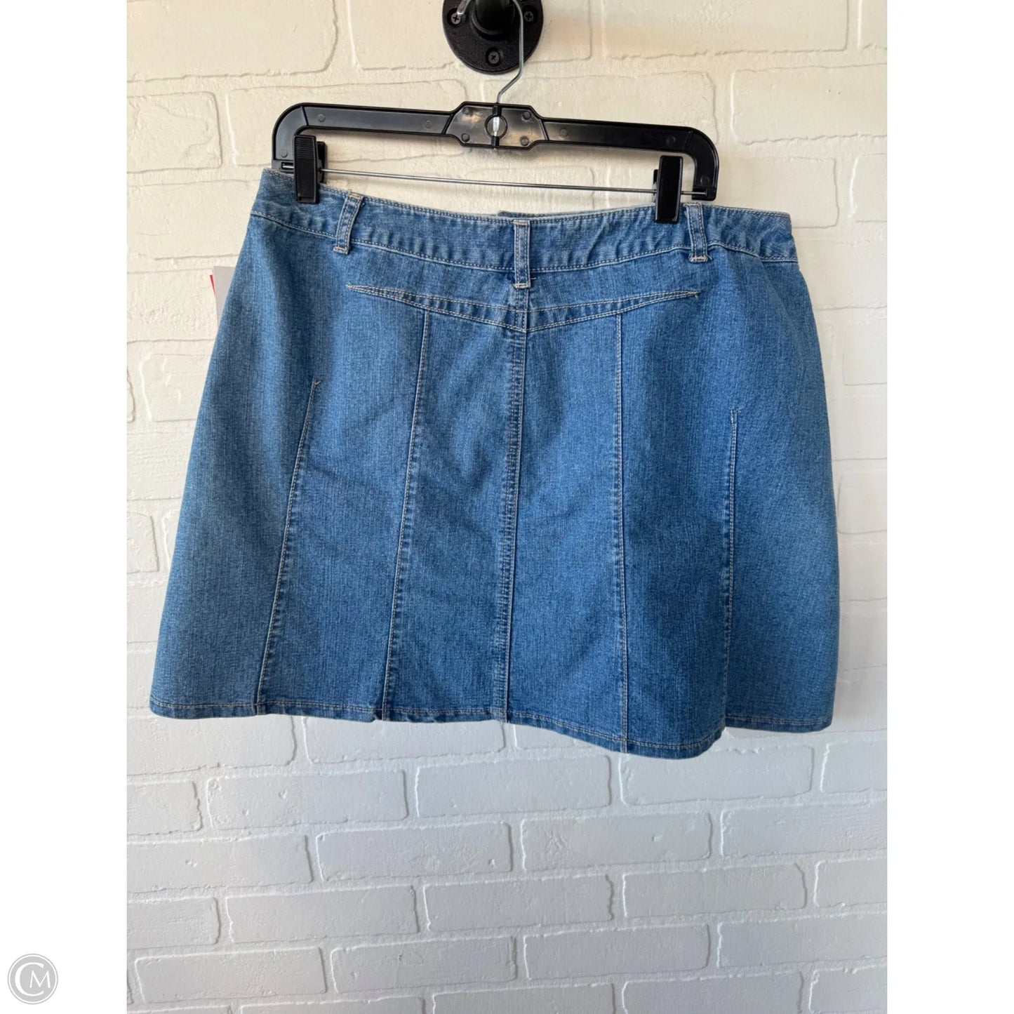 Skirt Mini & Short By Christopher And Banks In Blue Denim, Size: 14p