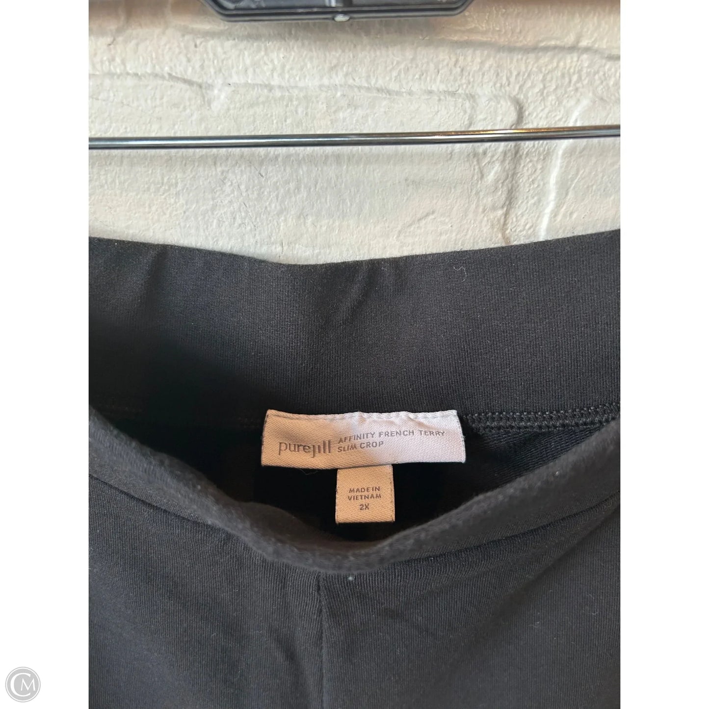 Pants Cropped By Pure Jill In Black, Size: 20
