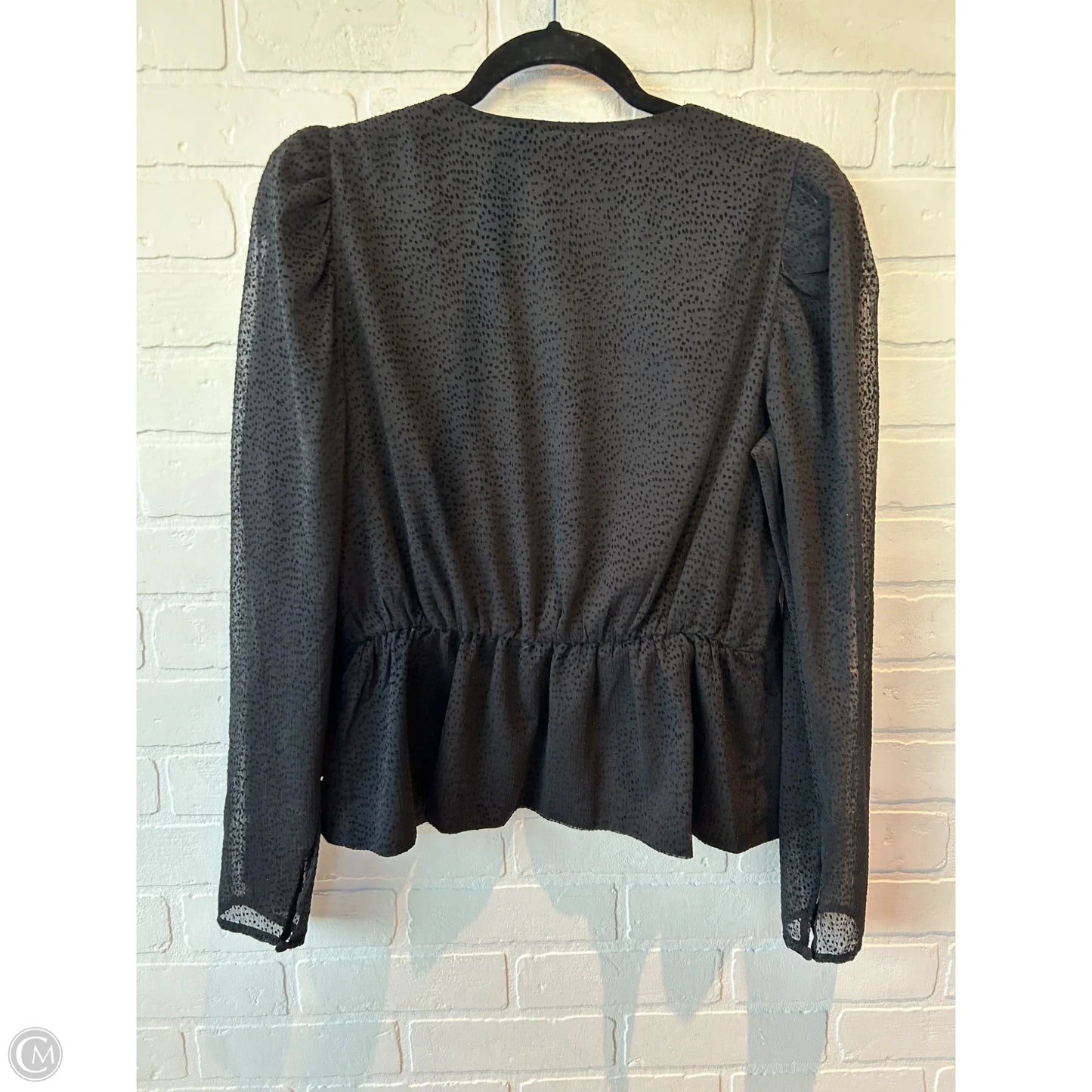 Top Long Sleeve By Express In Black, Size: L
