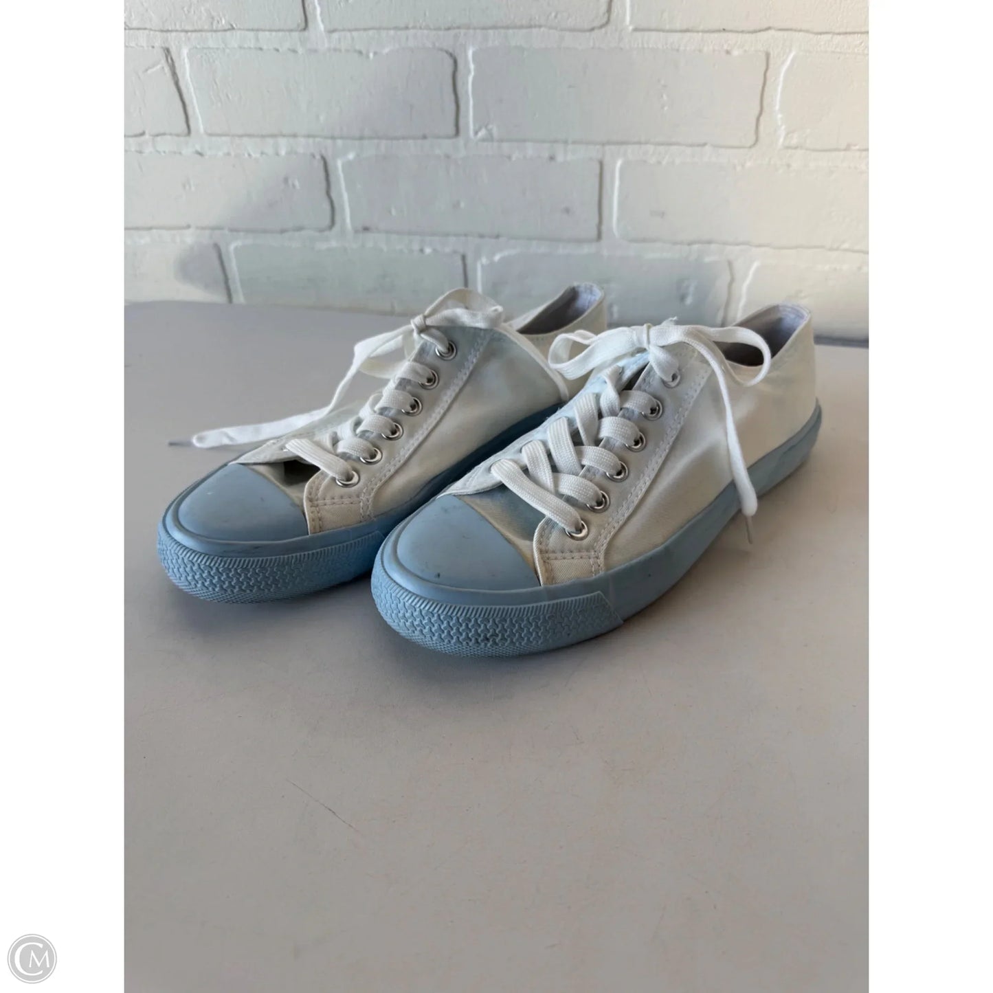 Shoes Sneakers By Bp In Blue & White, Size: 8.5