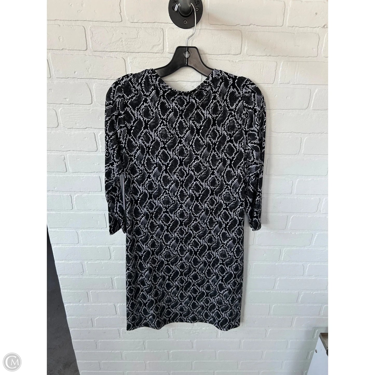 Dress Work By Michael By Michael Kors In Black & Grey, Size: M