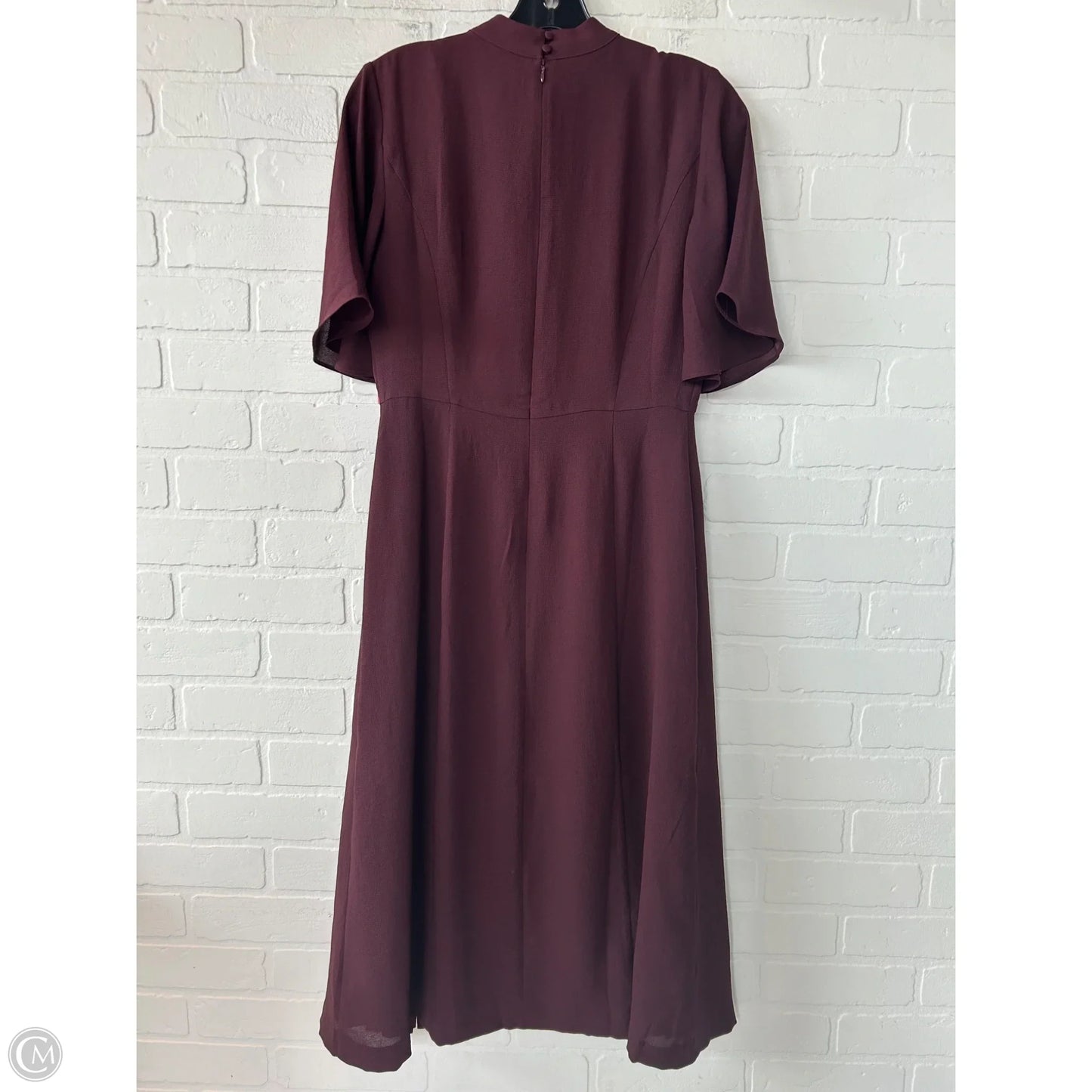 Dress Casual Midi By Ann Taylor In Red, Size: Xs