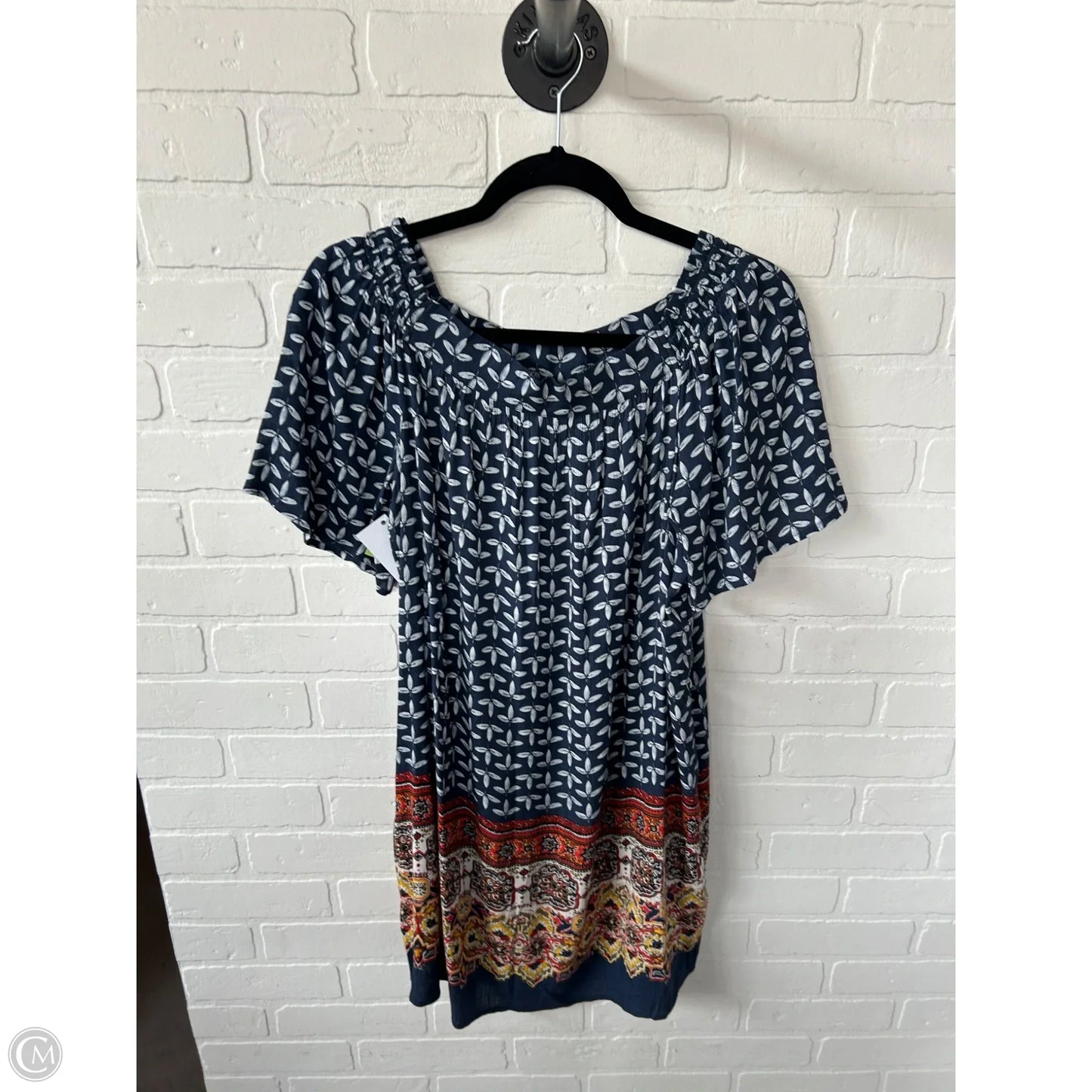 Dress Casual Short By Caslon In Blue & White, Size: S