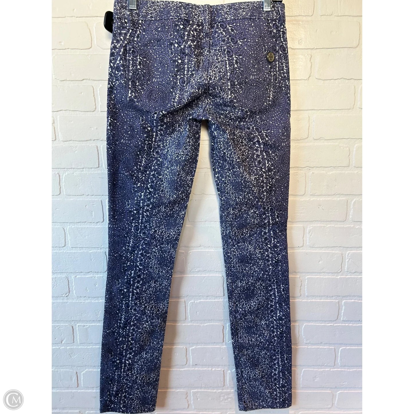 Jeans Designer By Tory Burch In Purple & White, Size: 2