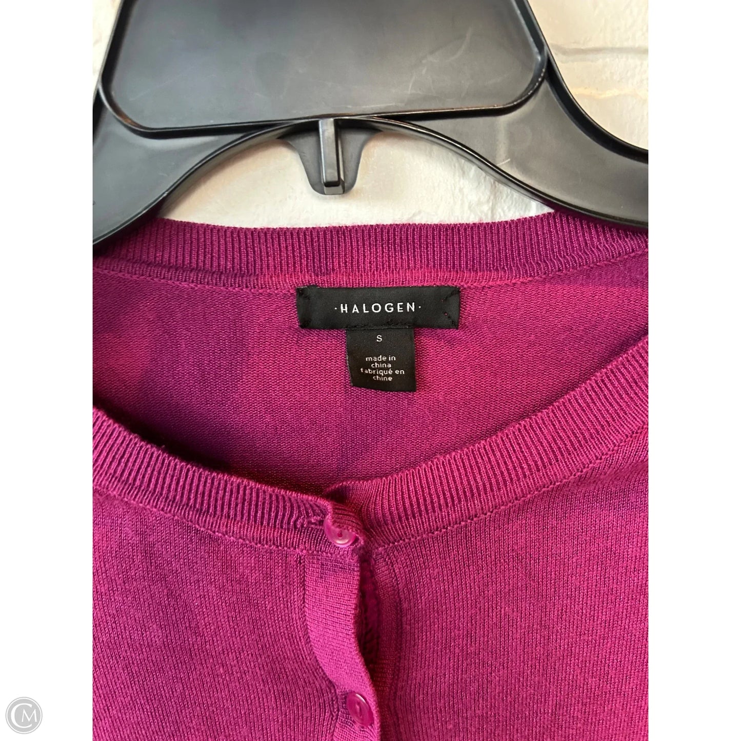 Sweater Short Sleeve By Halogen In Purple, Size: S