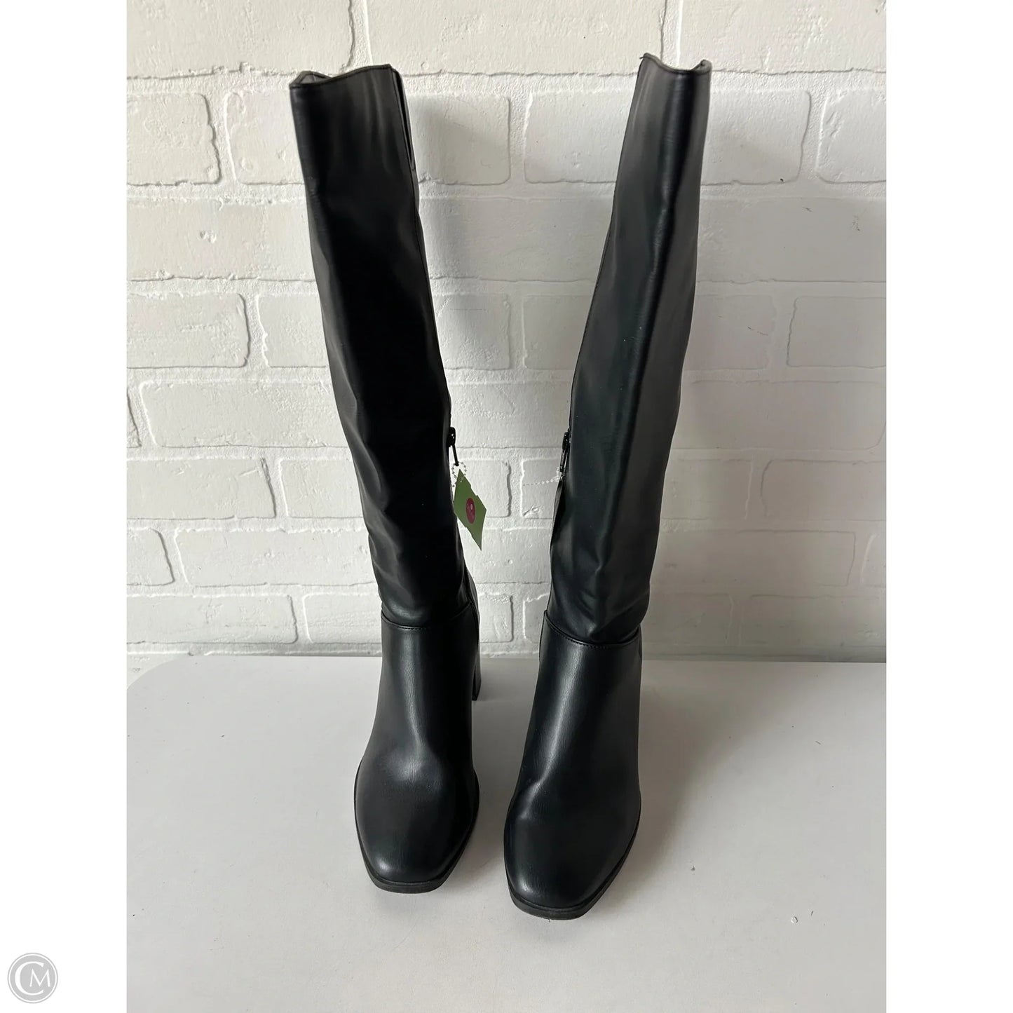 Boots Knee Heels By A New Day In Black, Size: 6